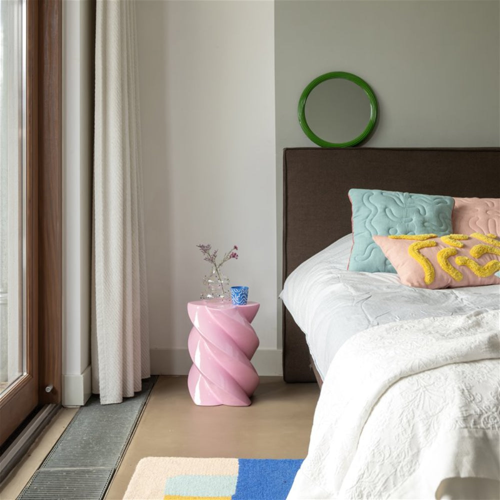 Ronde spiegel CHURROS groen