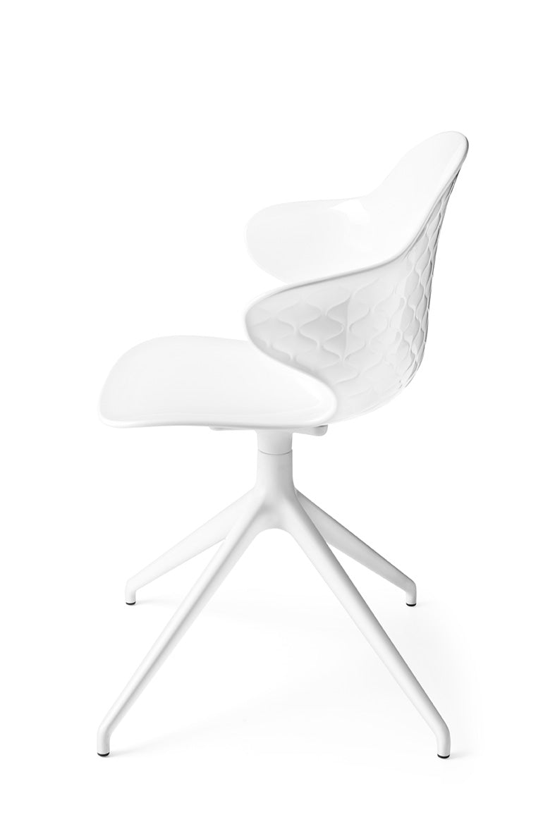 SAINT TROPEZ swivel chair white