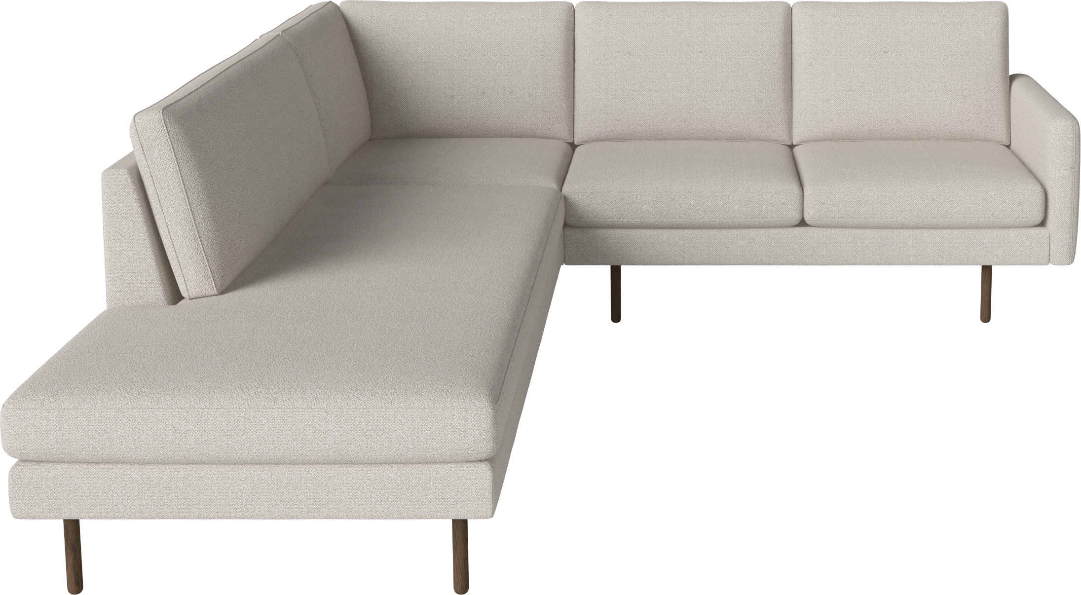 Open hoekbank links SCANDINAVIA REMIX donkere basis