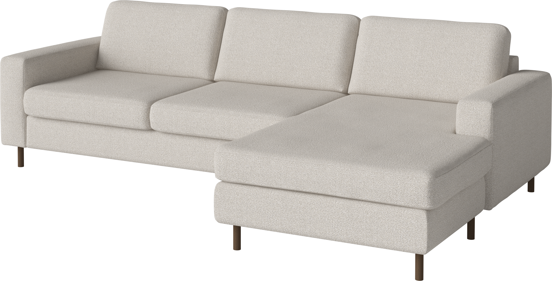 Randinavia 3-Personen-rechte Ecke mit einer dunklen Basis