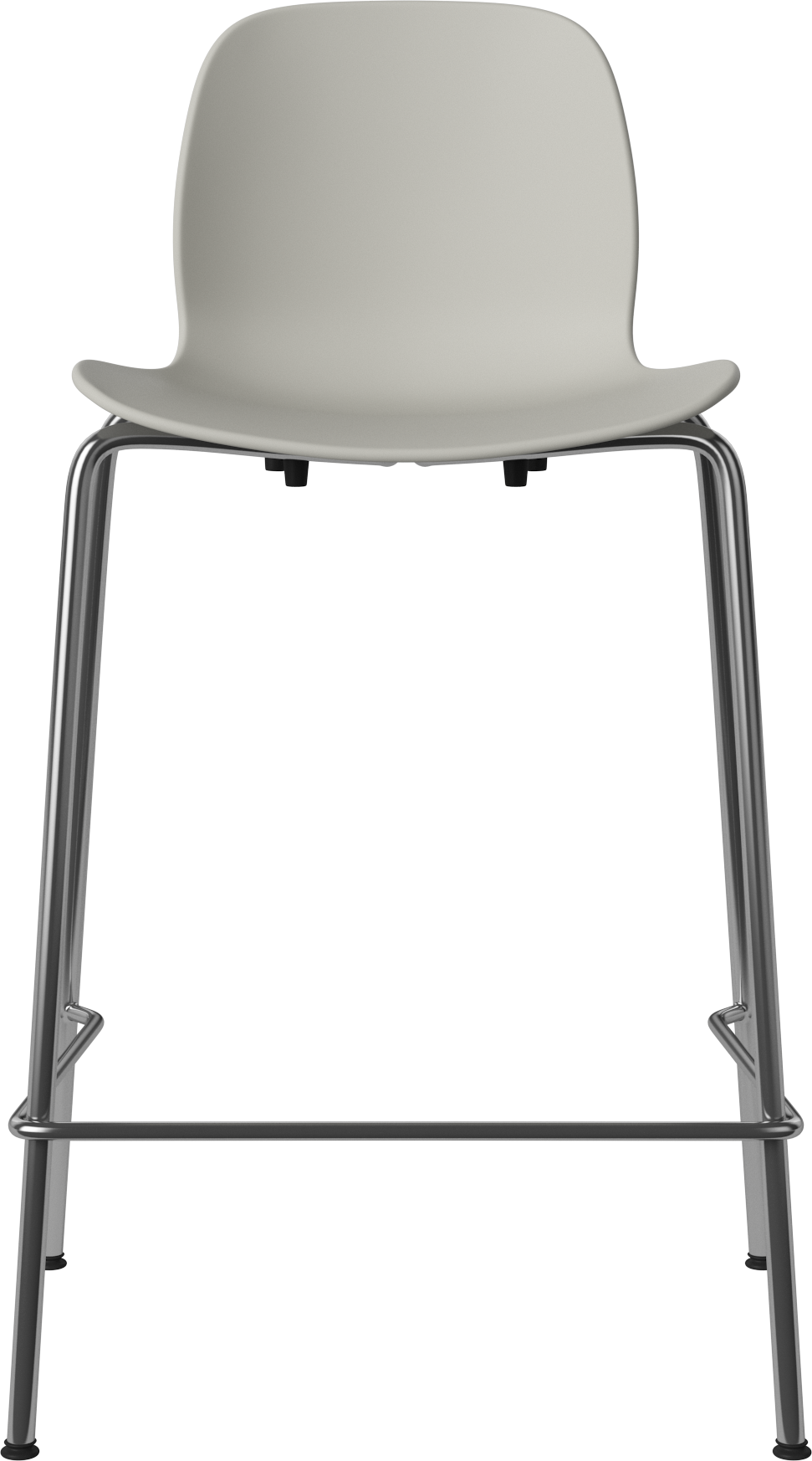 Hocker SEED grijs met stalen basis