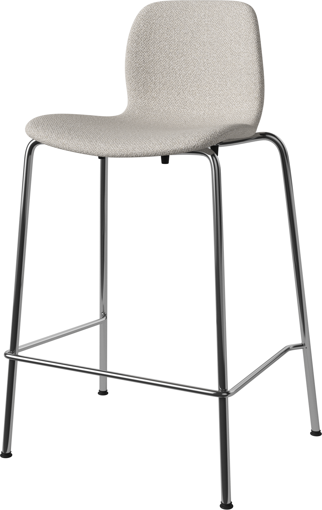 Hocker SEED gestoffeerd met stalen basis