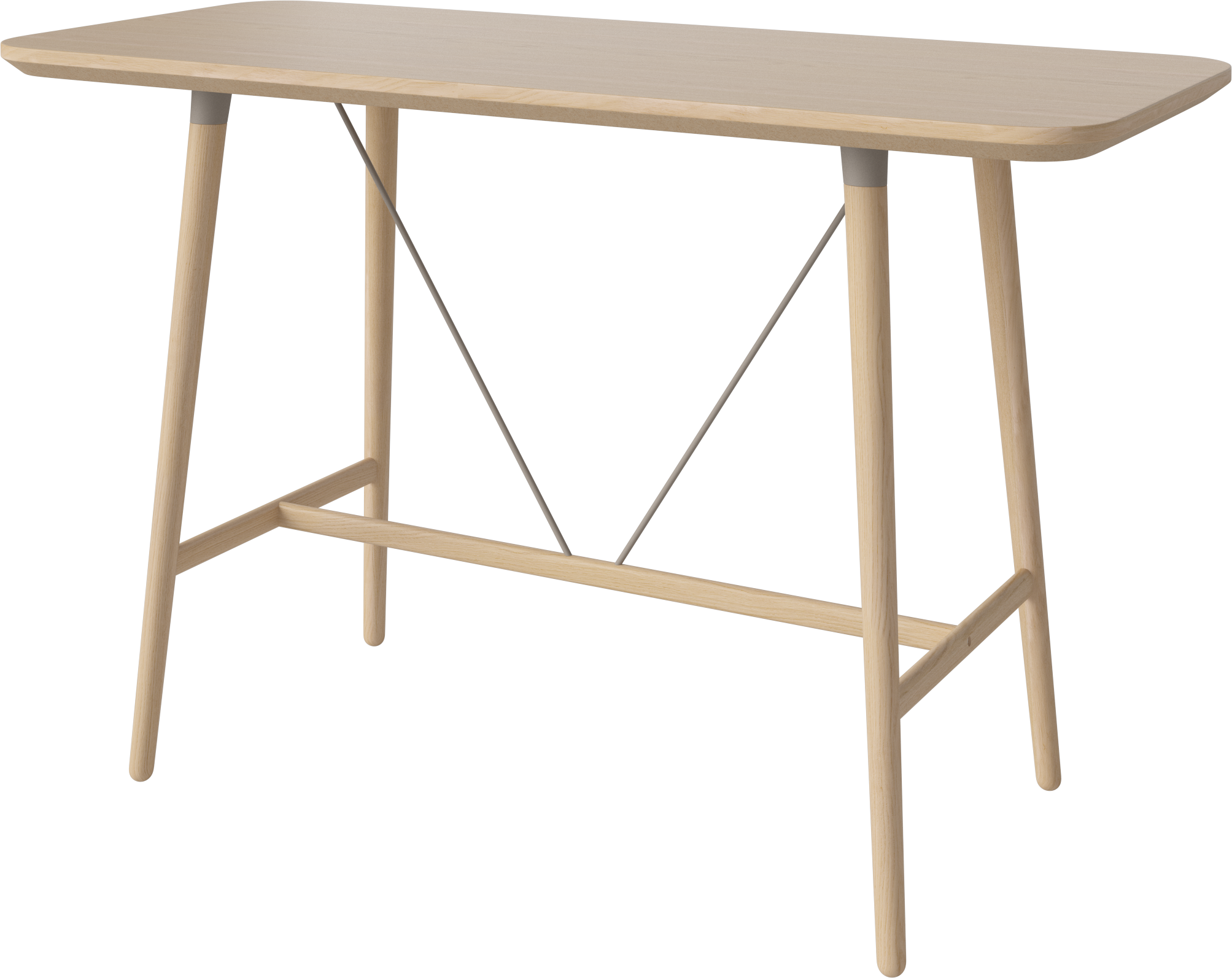 Hochtisch -Samen -Eichenfurnier