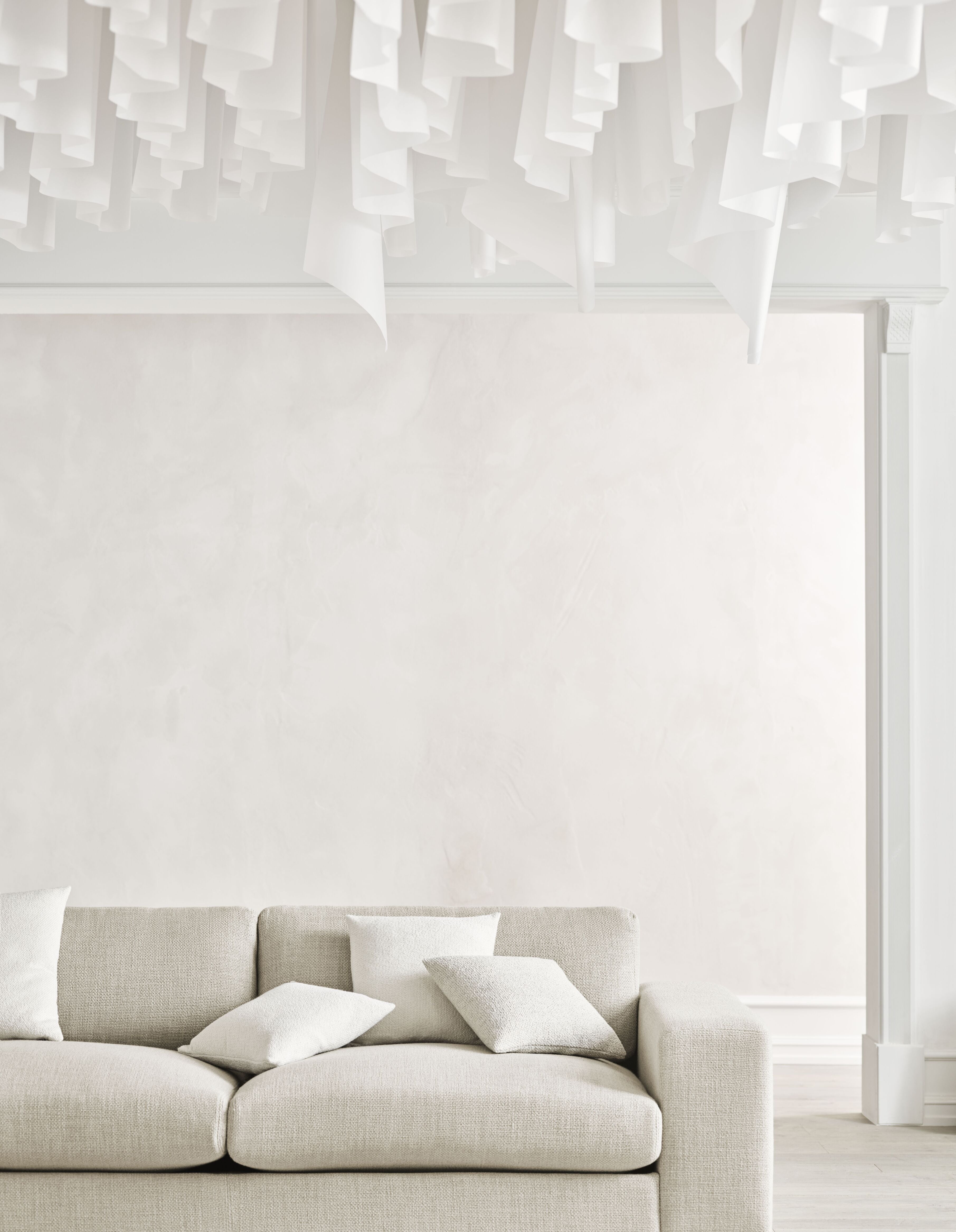 Sofa voor 5 personen SEPIA met een eikenhouten basis