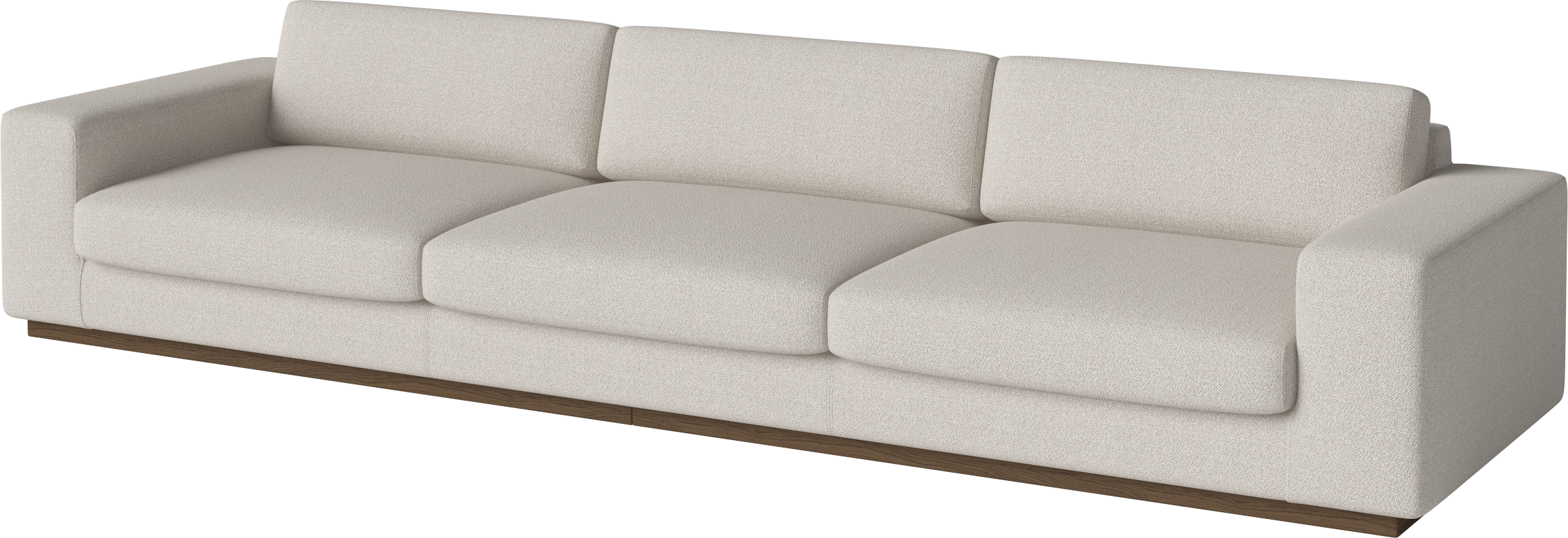 Sofa 5-Personen-Sepia-Basis aus dunklem Eichenholz