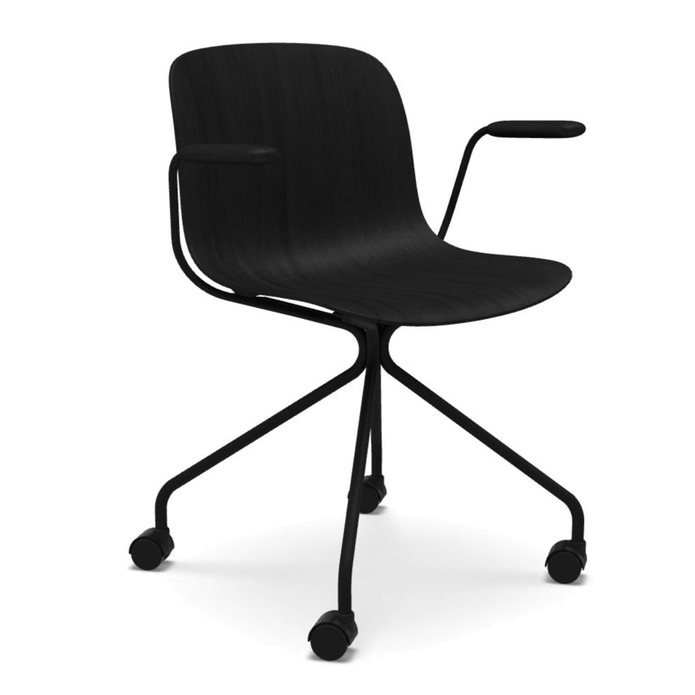 Bureau stoel TROY donker beukenhout