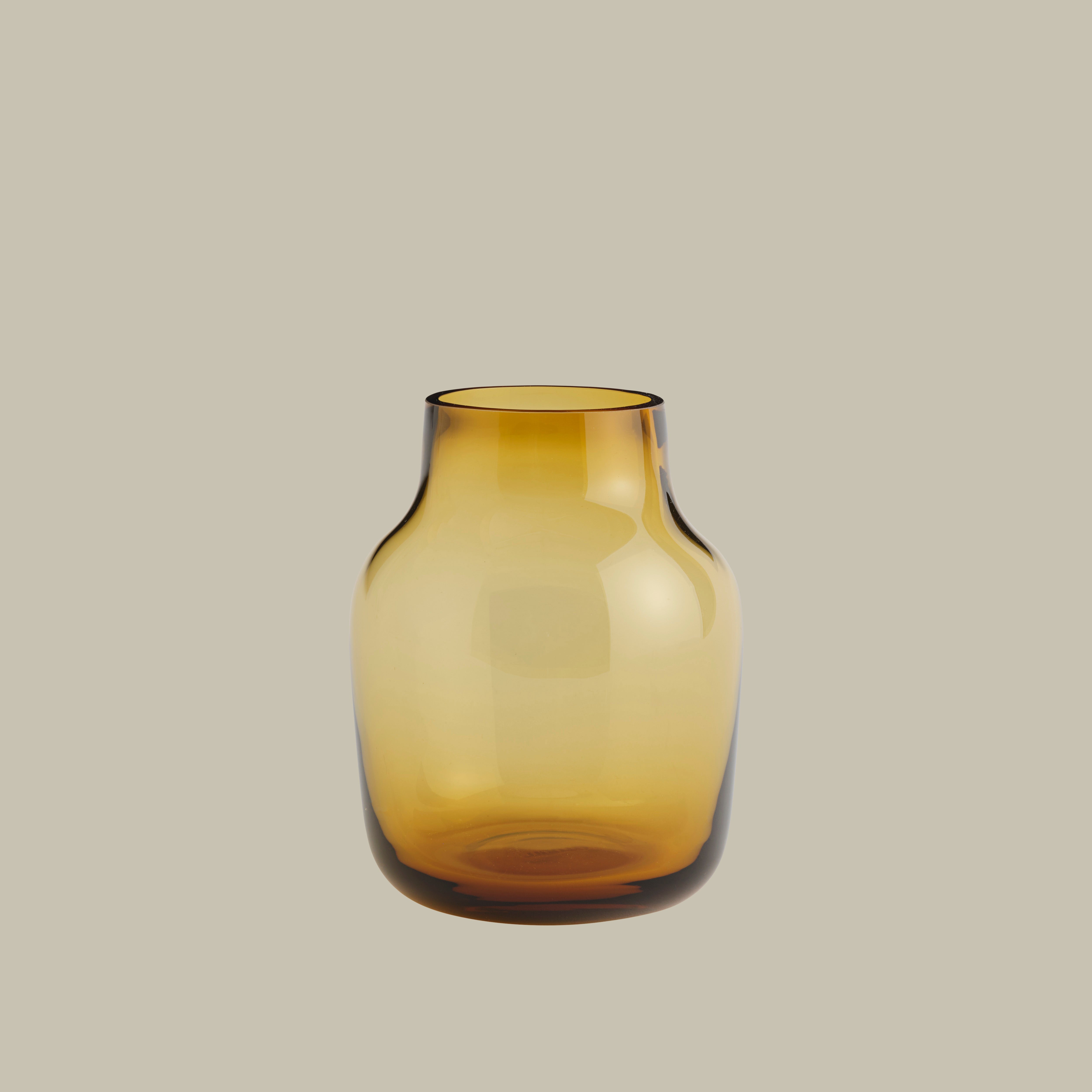 Amber SILENT Glass Vase