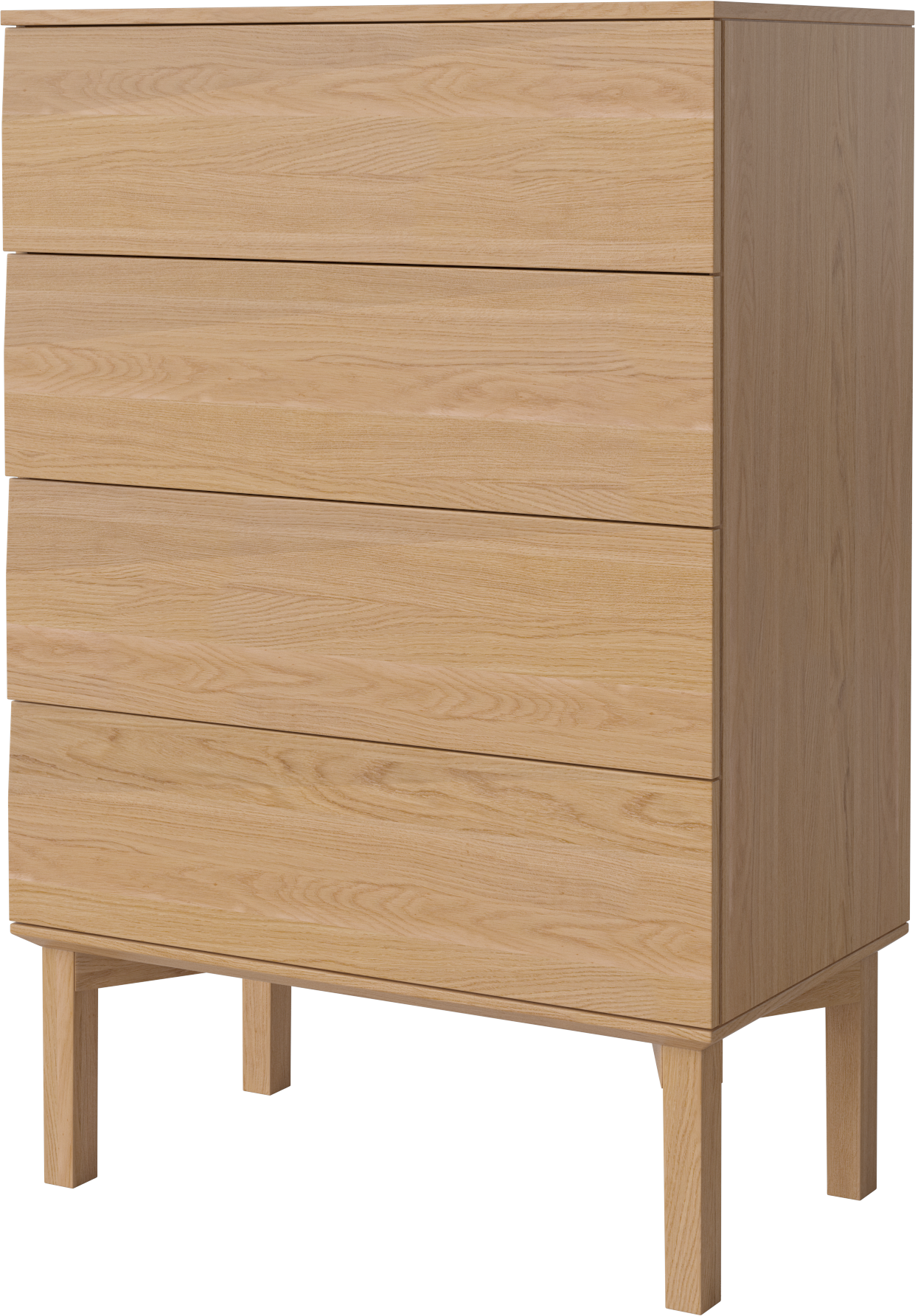 Kast SILENT eikenhout