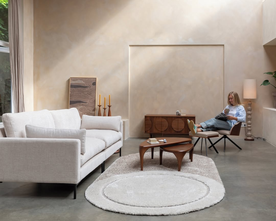 ISLA notenhouten salontafelset