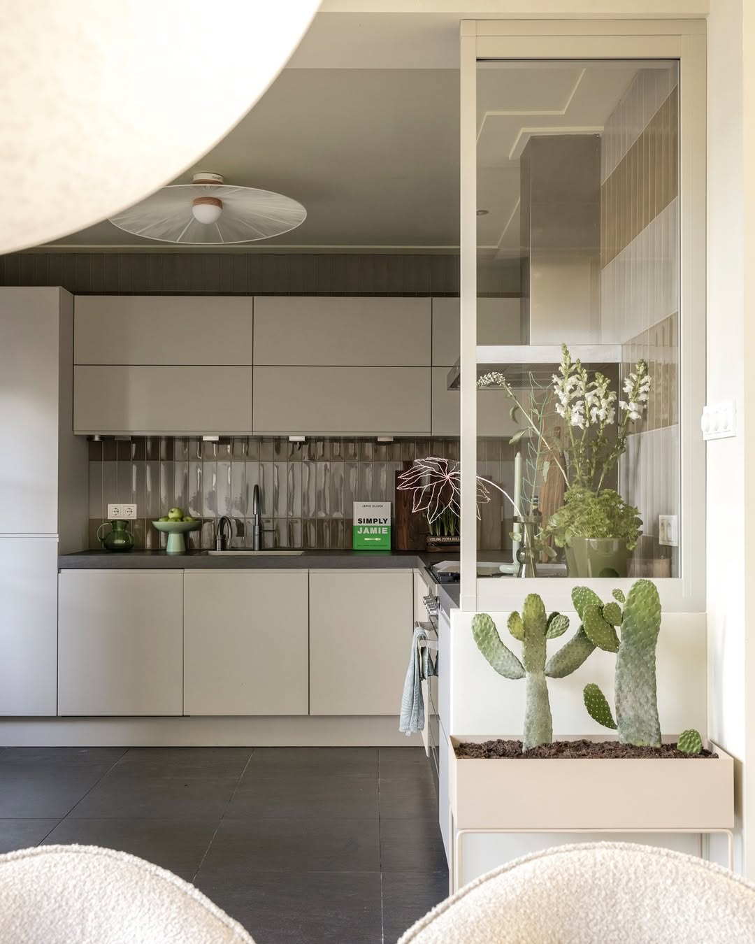 Hanglamp BELLE gebroken wit