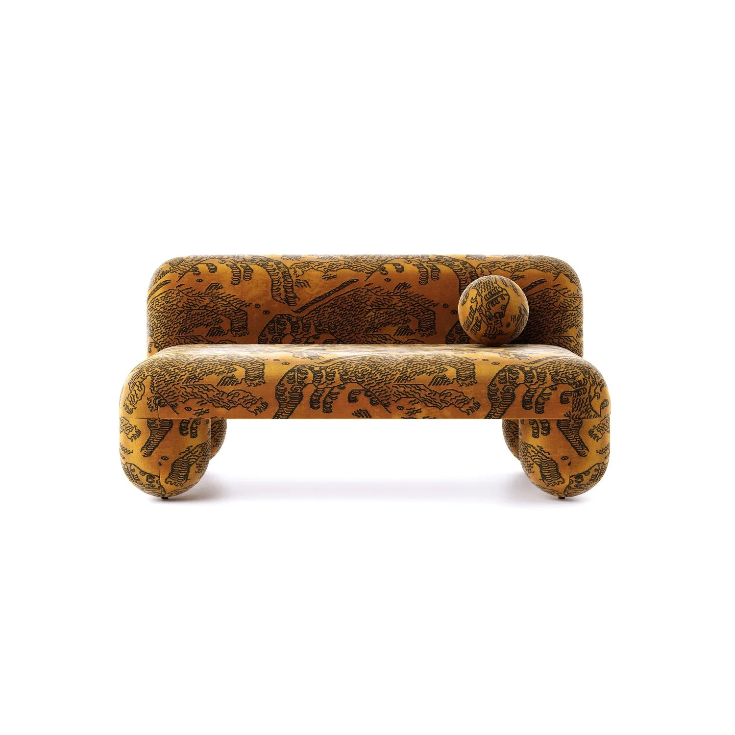 Bank HELLO gestoffeerd