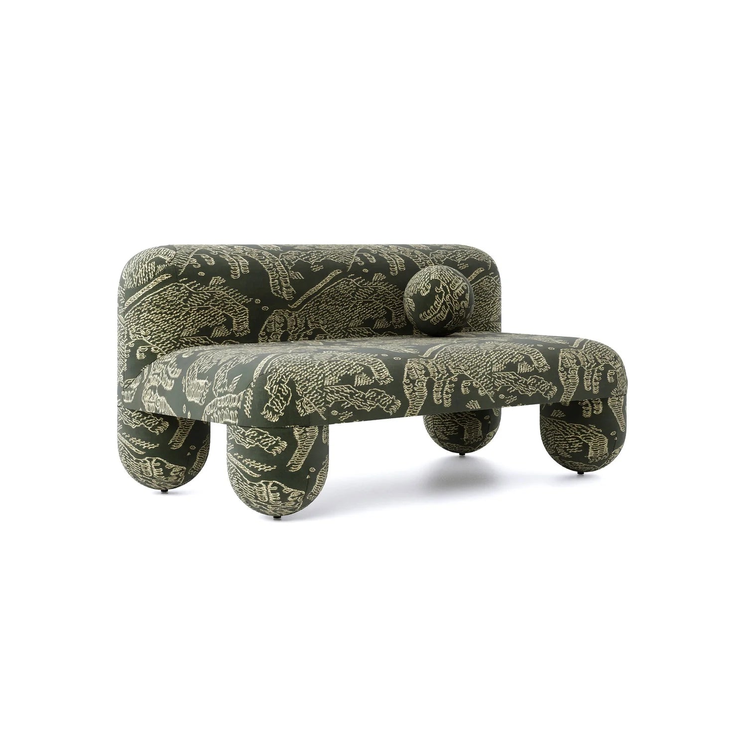 Bank HELLO gestoffeerd