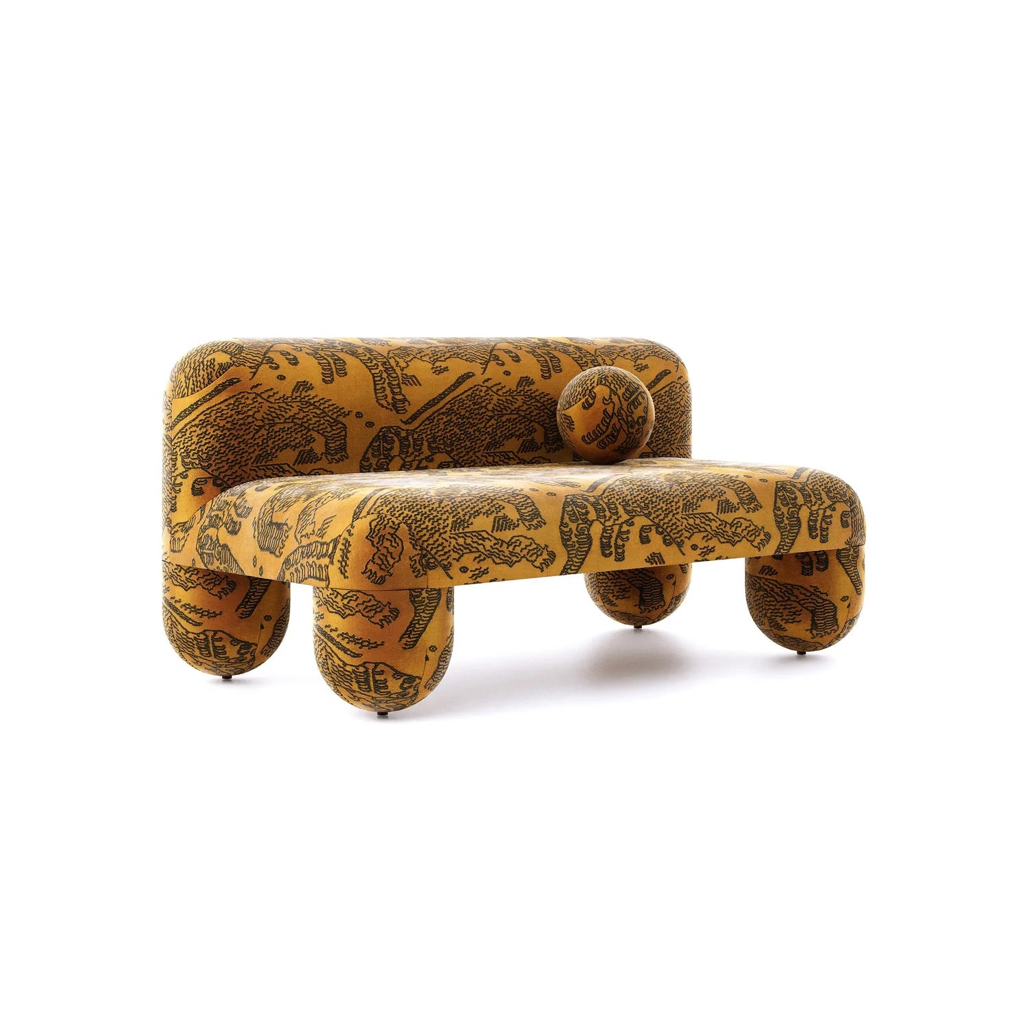 Bank HELLO gestoffeerd