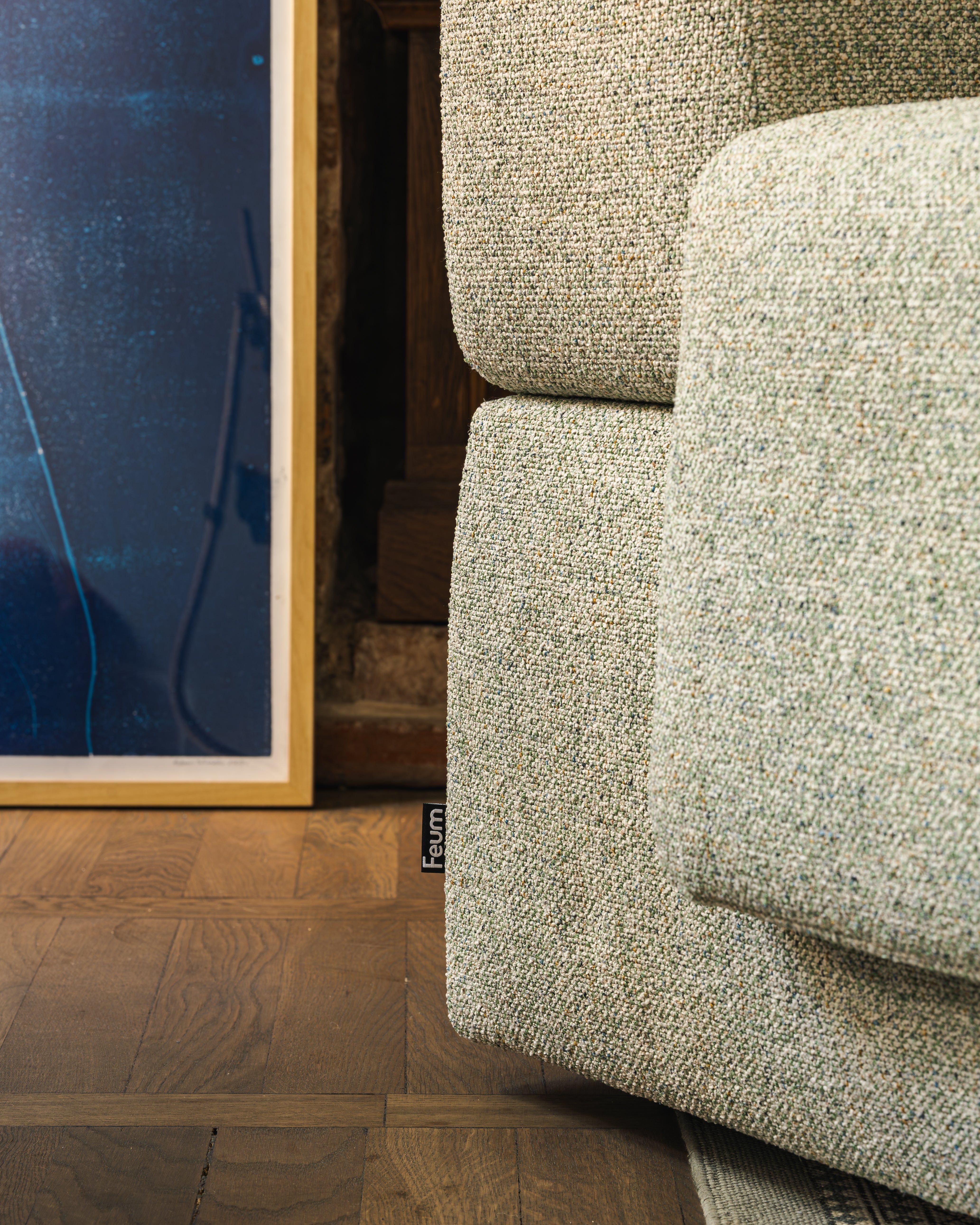 Modulares 3-Sitzer-Sofa UMI hellgrün