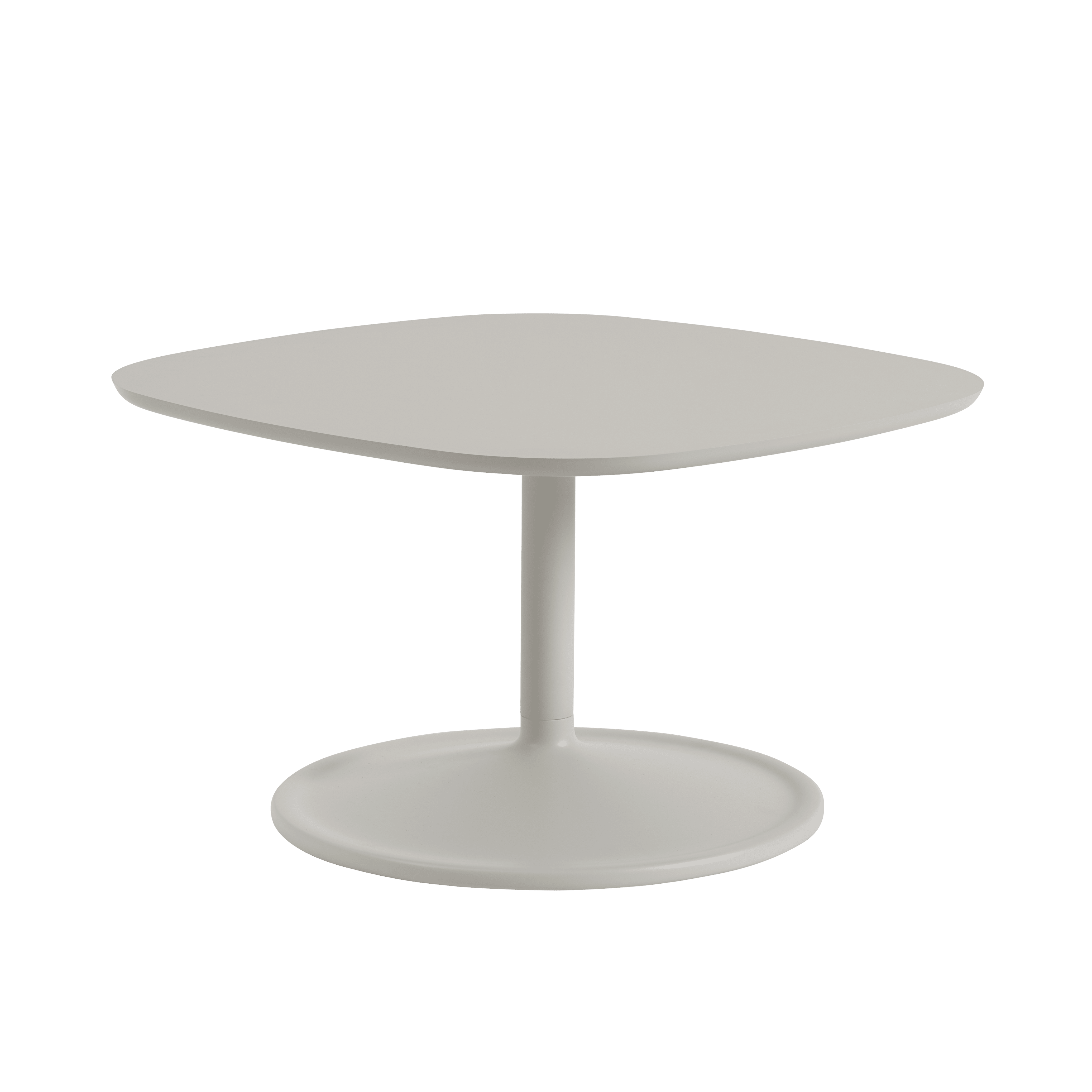 Vierkante salontafel SOFT lichtgrijs