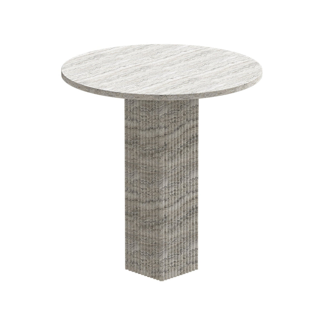 Ronde tafel SOHO grijs travertin