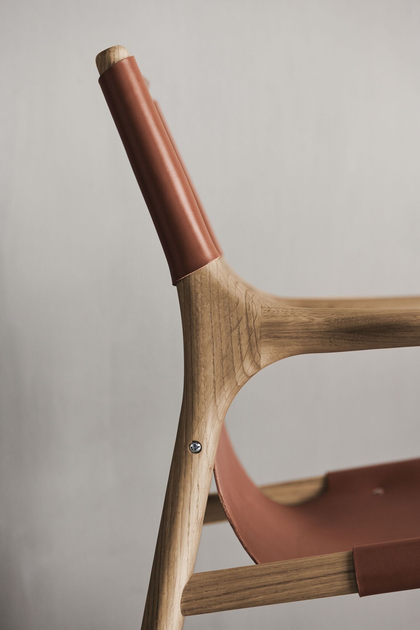 Soul Beige Sessel mit einer Eichenbasis