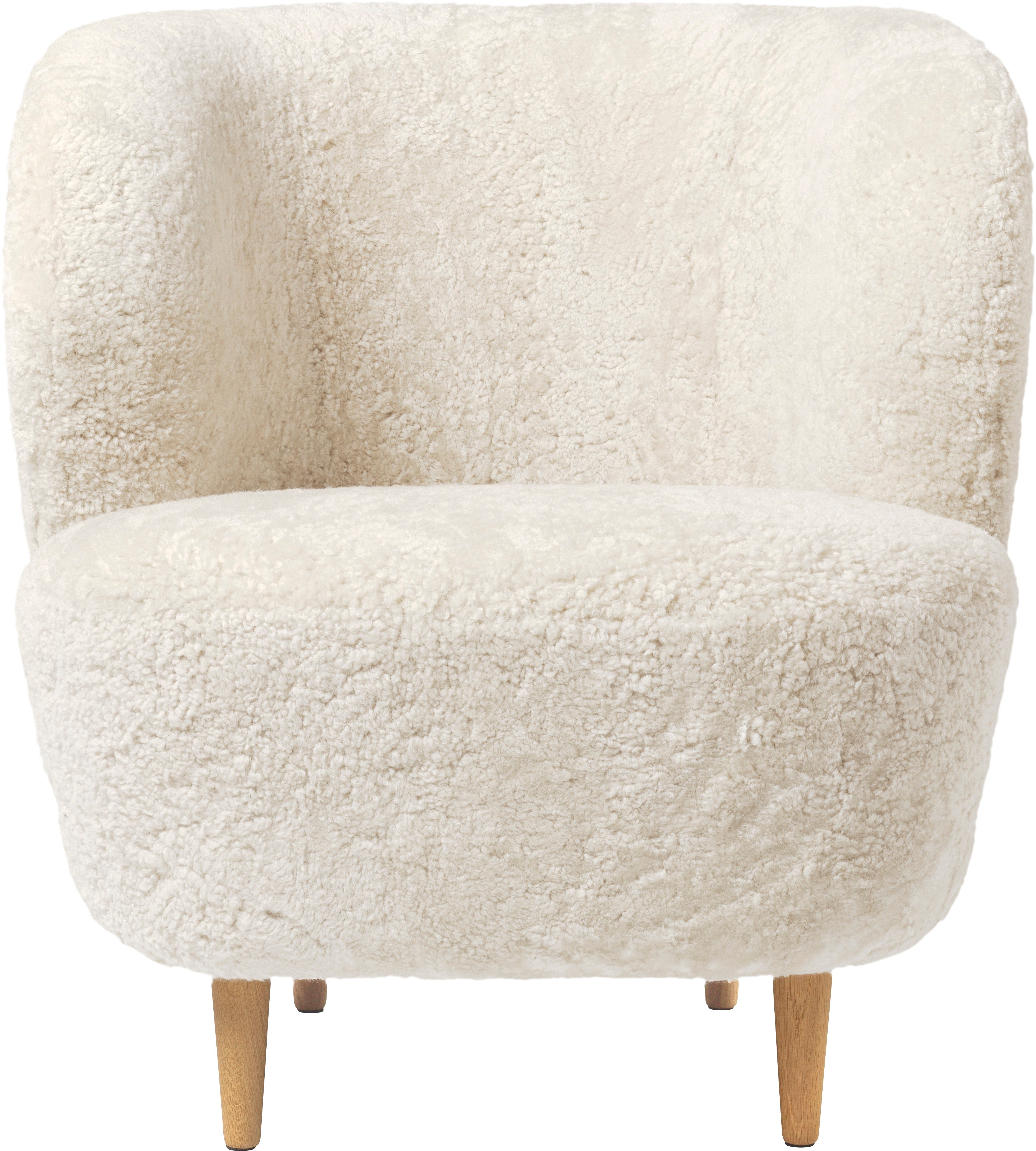 Gestoffeerde STAY fauteuil met eikenhouten basis