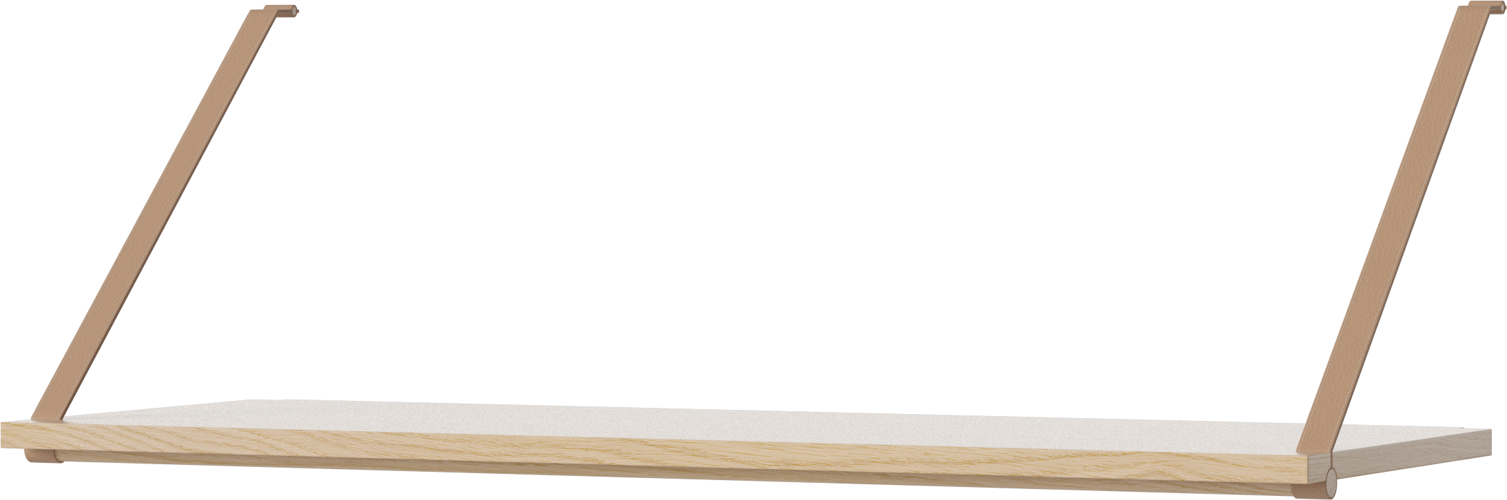 Plank STRAP - enkele module gebleekt eikenhout