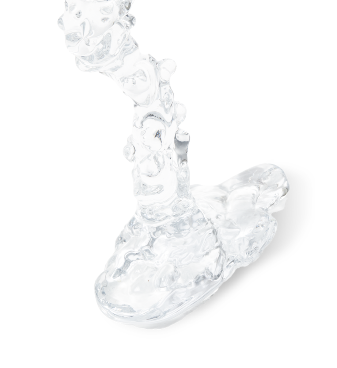 GLASS DRIP Kerzenständer transparent