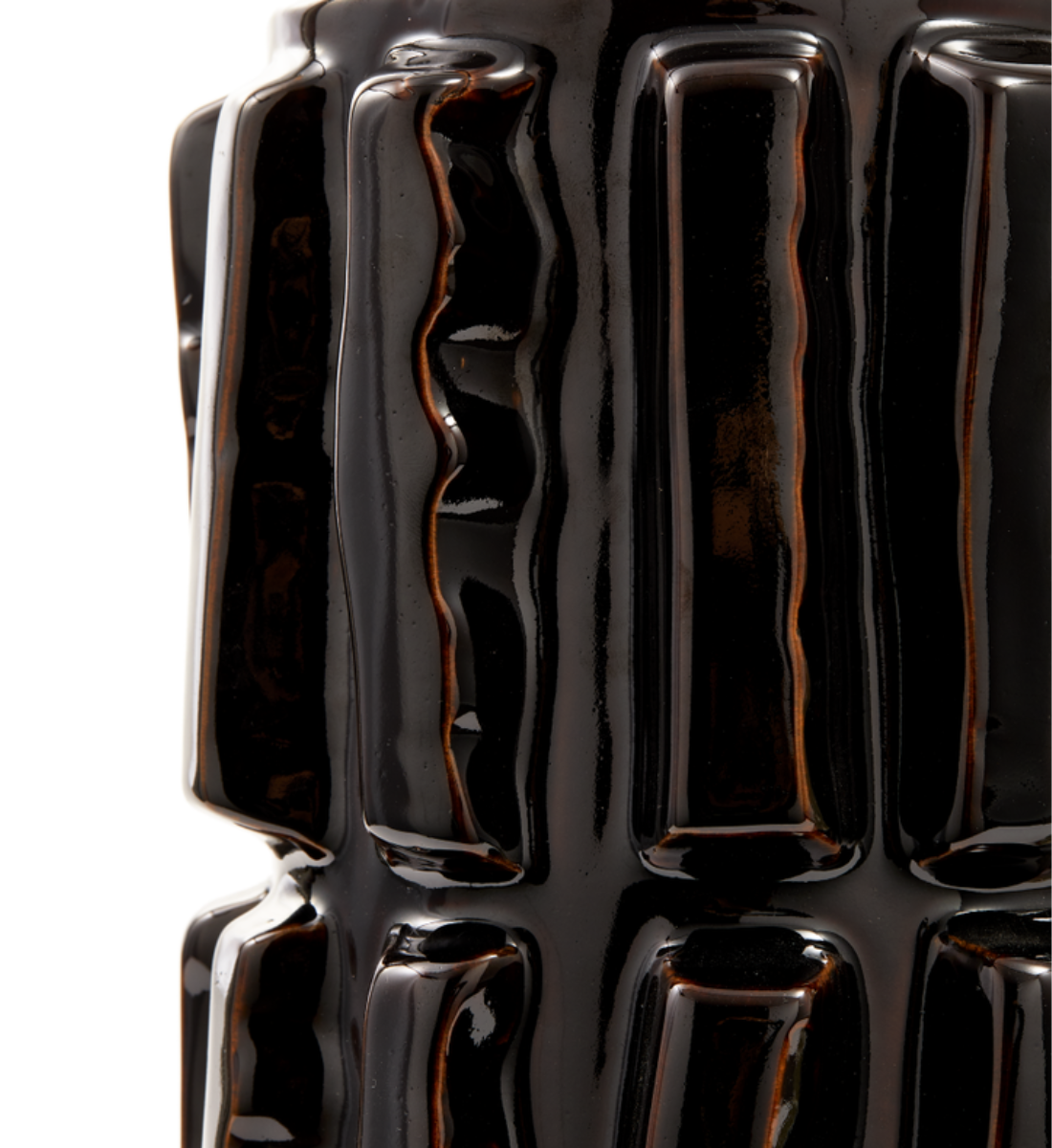 STRUCTURE dark brown vase