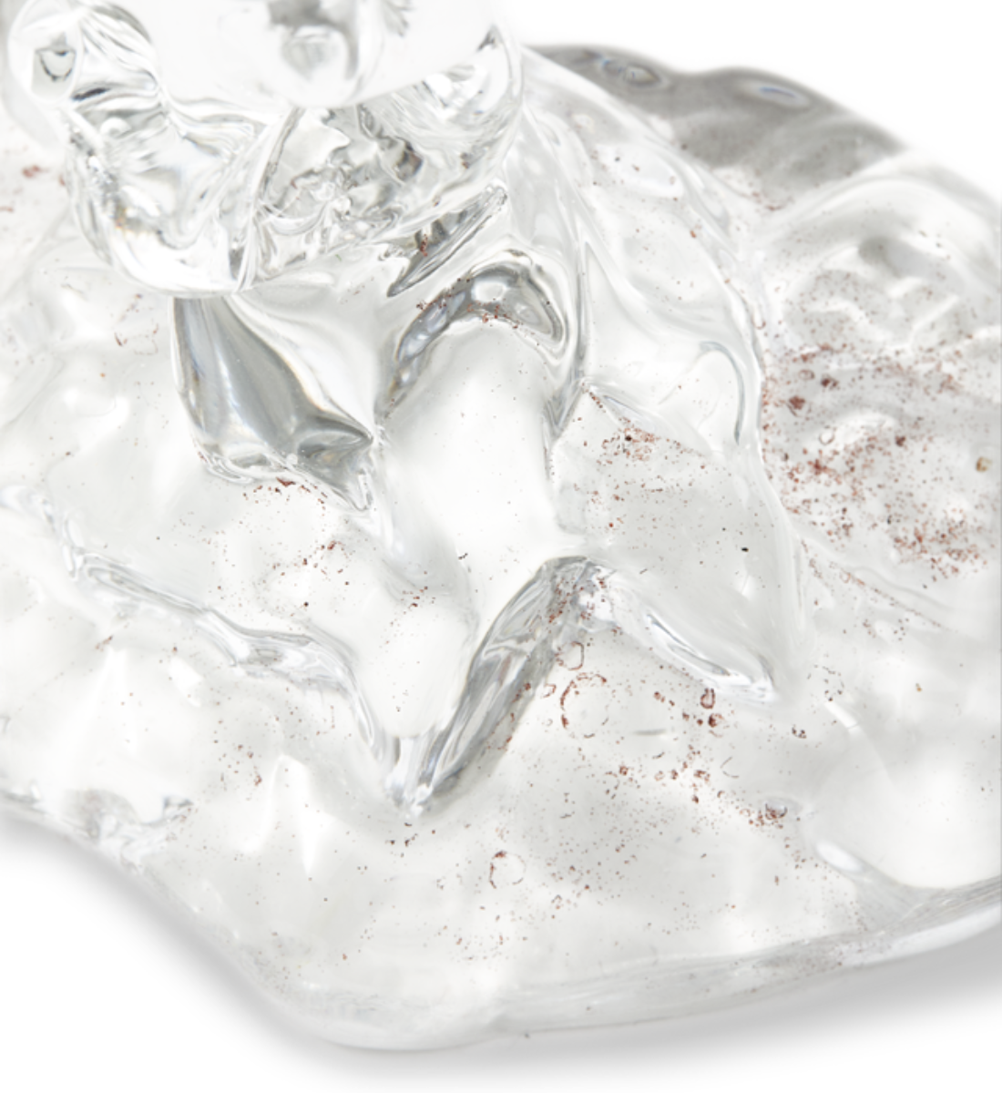 GLASS DRIP Kerzenständer transparent