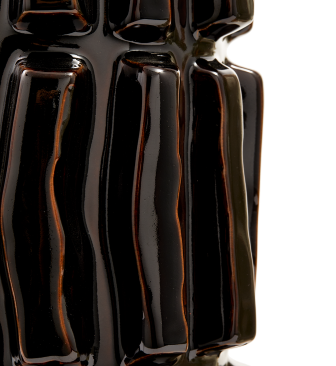 STRUCTURE dark brown vase