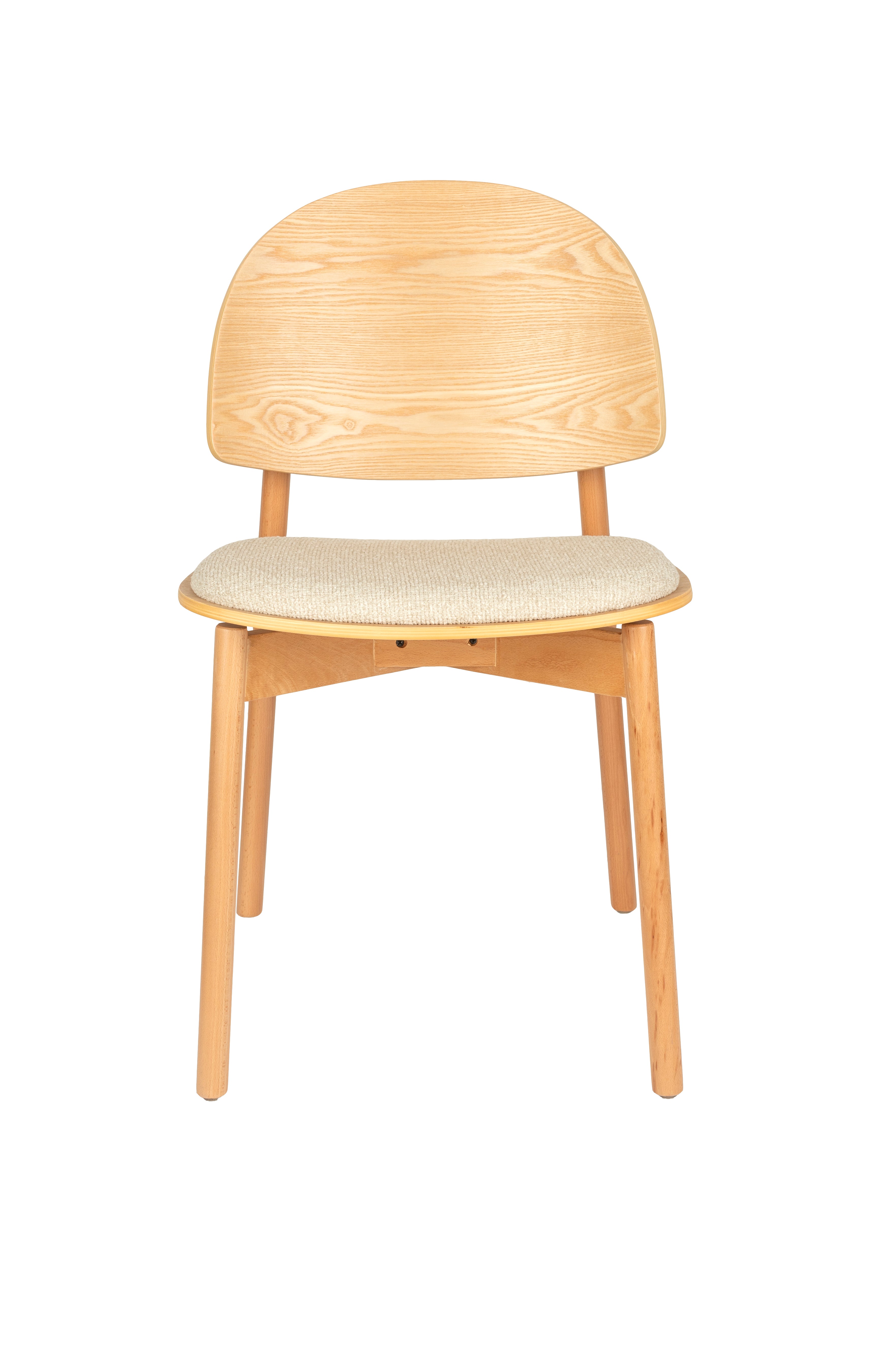 Zitje SUNRISE beige met een houten basis
