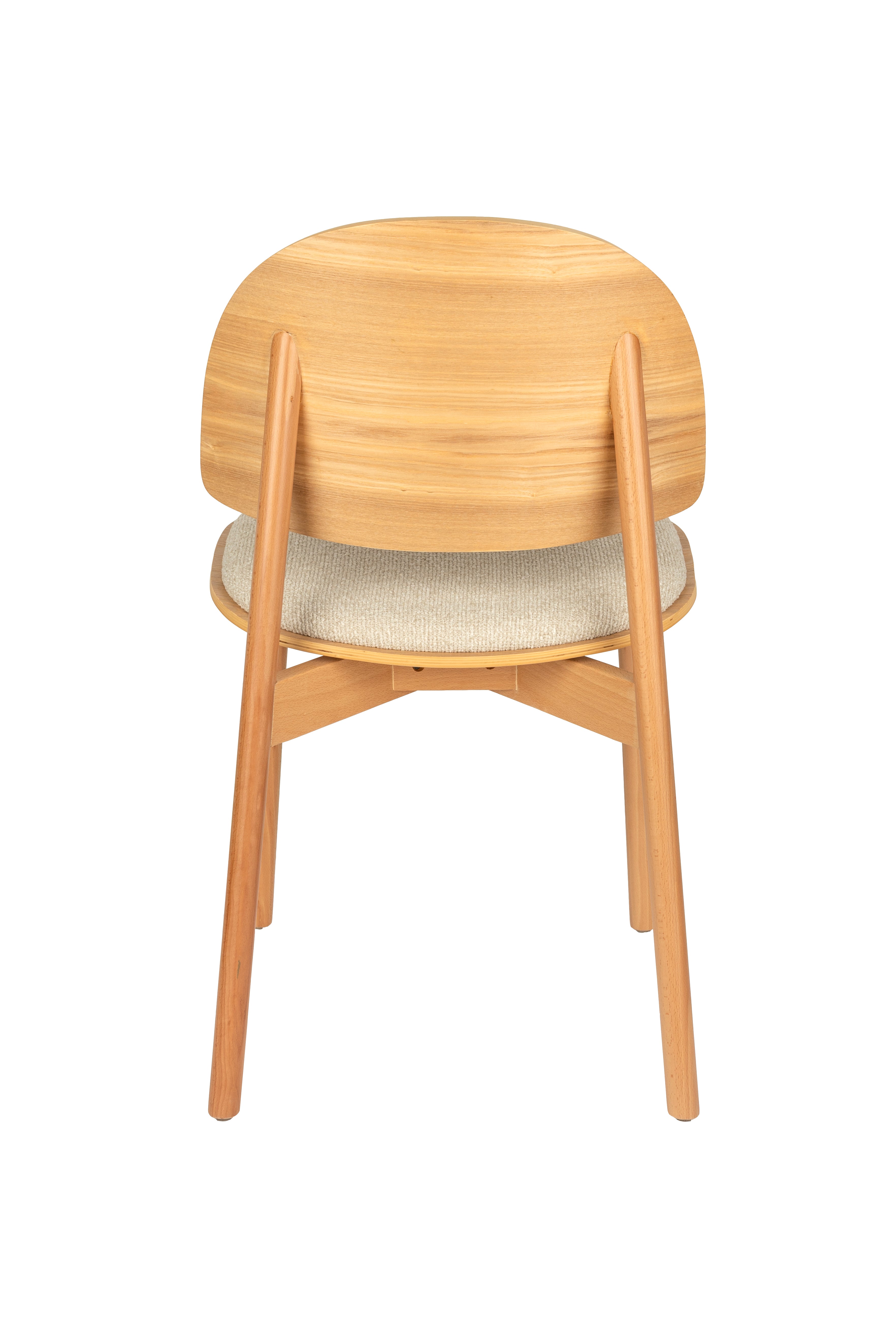 Zitje SUNRISE beige met een houten basis
