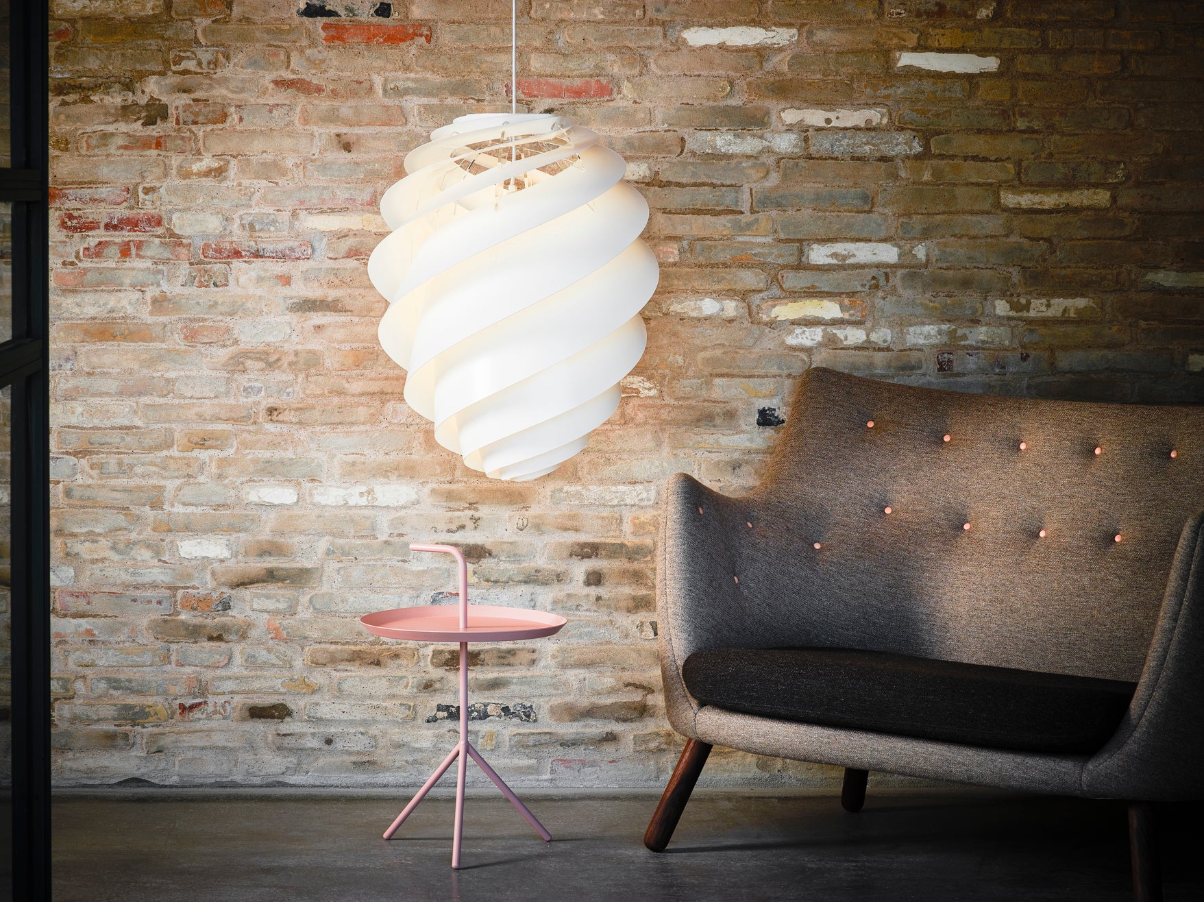 Pendelleuchte MODELL 1313 SWIRL 3 kupferfarben