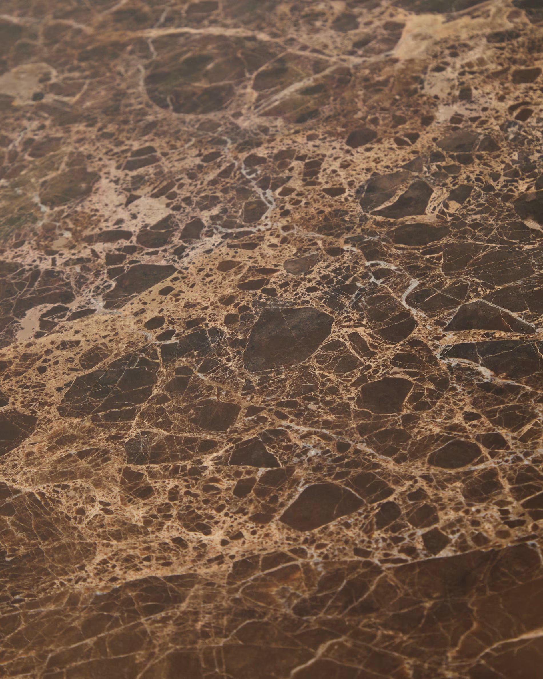 Salontafel PIRITA marmer met donkere houten basis