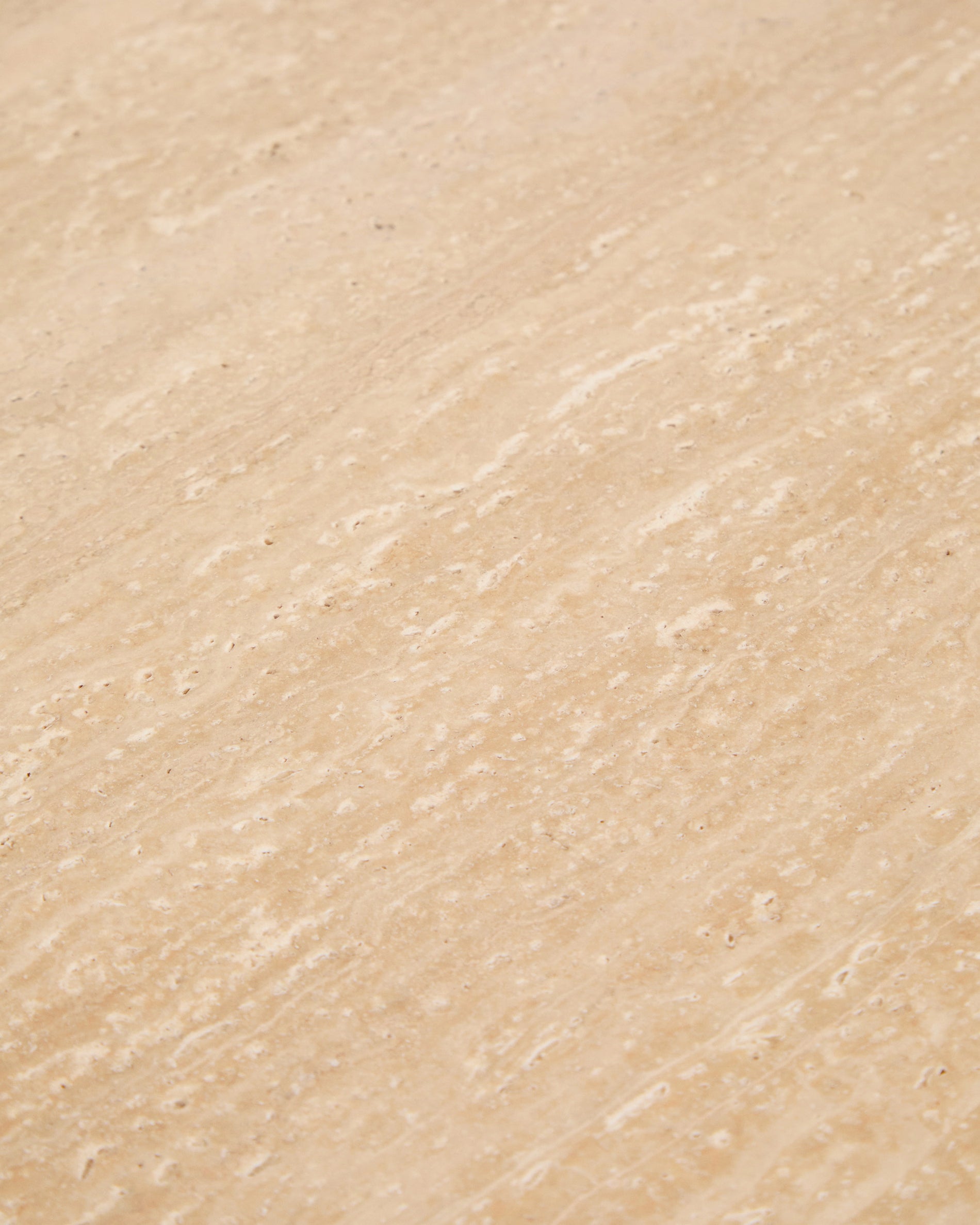 Bijzettafel PIRITA travertijn met houten basis