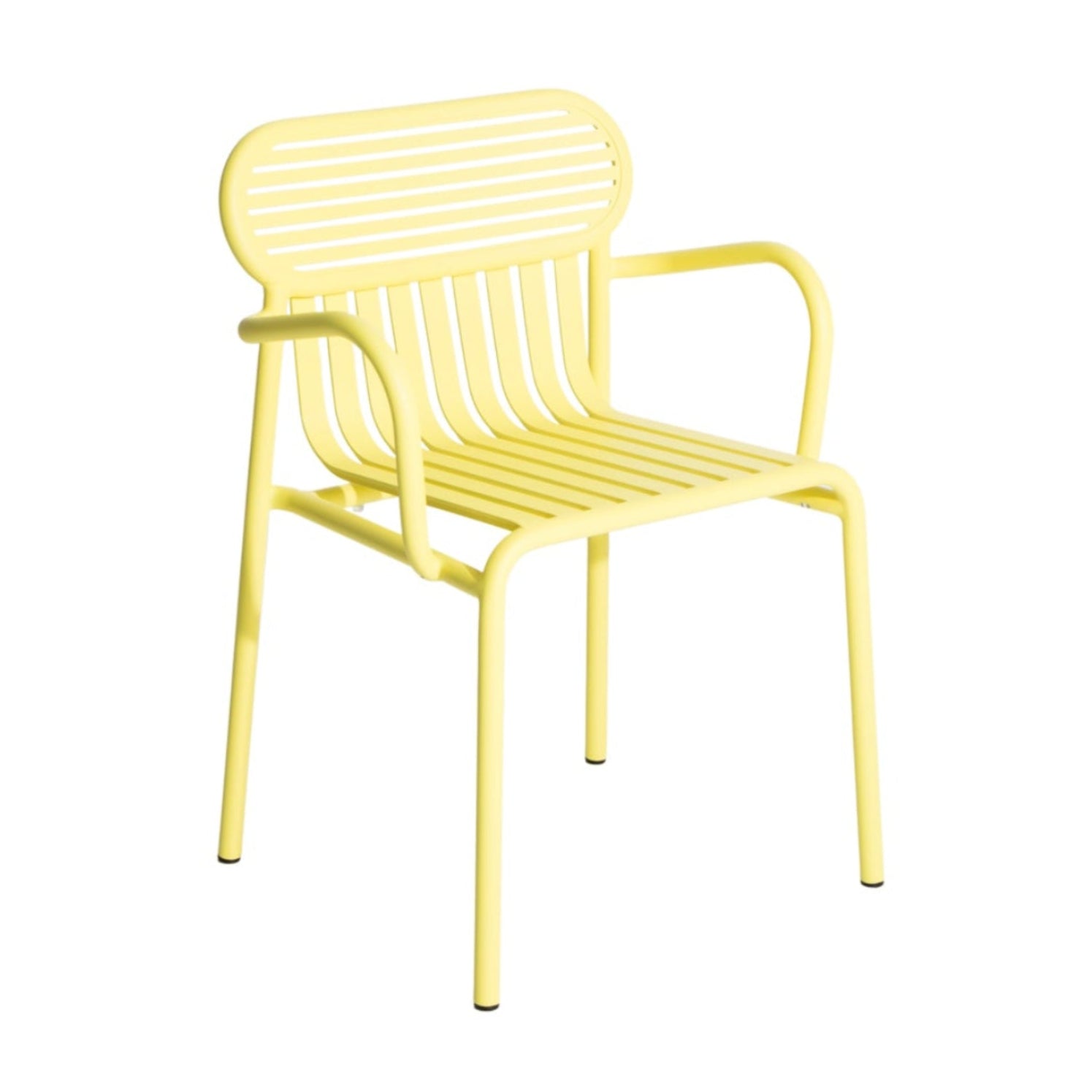 Tuinstoel met armleuningen WEEK-END felgeel