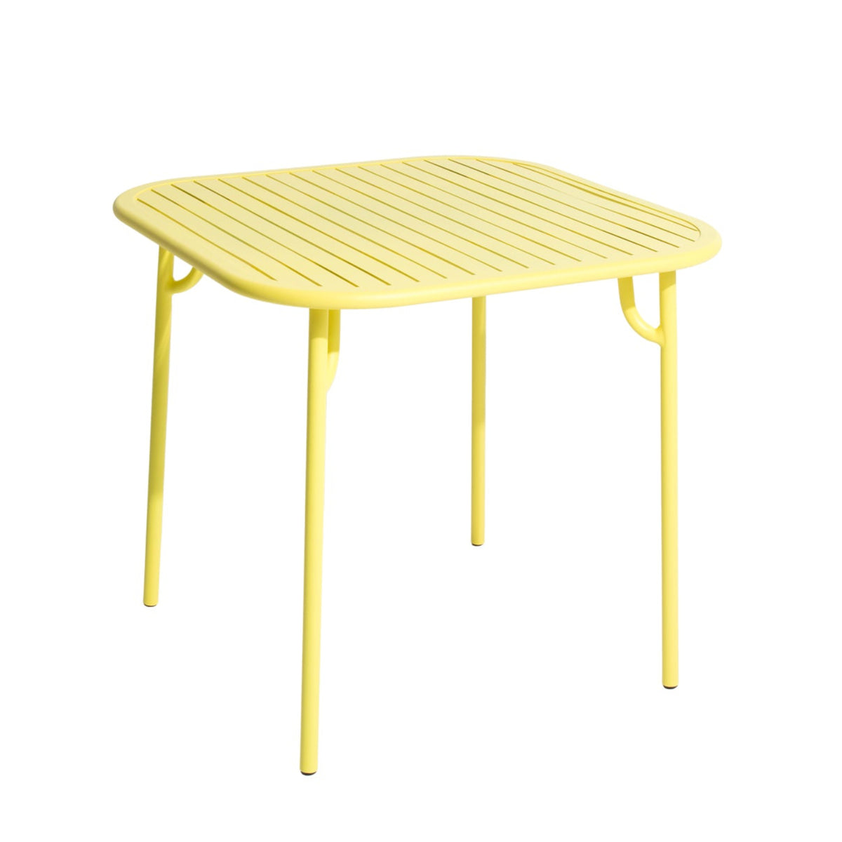 Vierkante tuintafel WEEK-END felgeel
