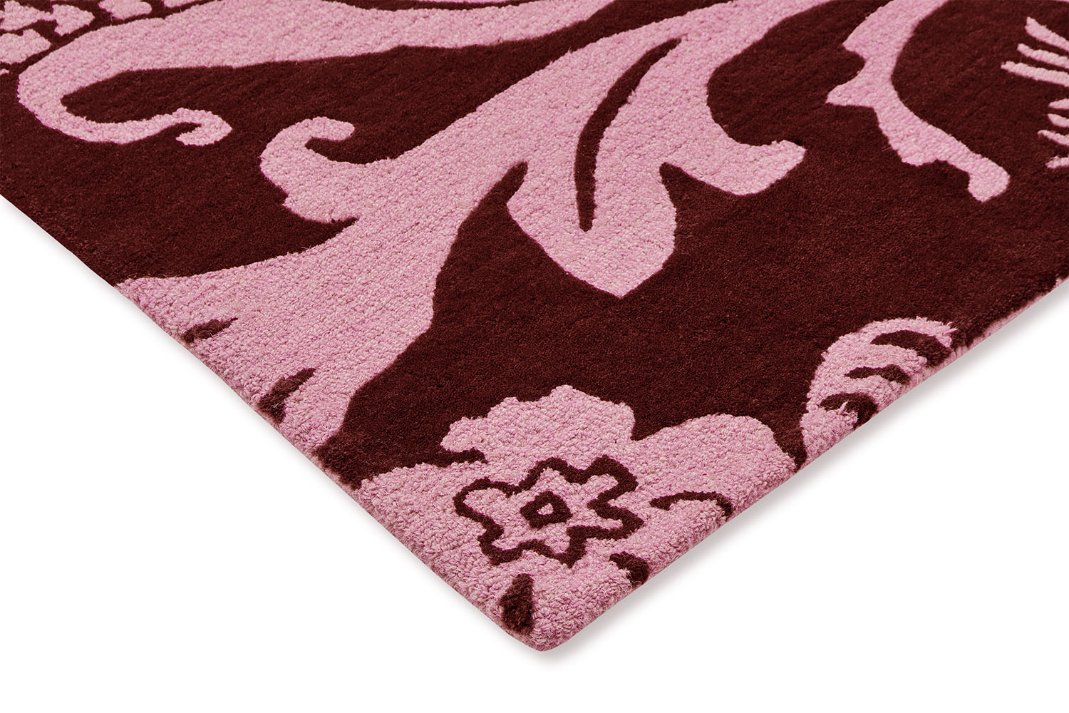 BAROQUE burgundy-pink rug