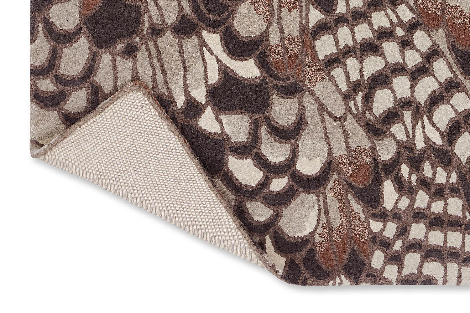 Vloerkleed VEERTJES NATUURLIJK bruin