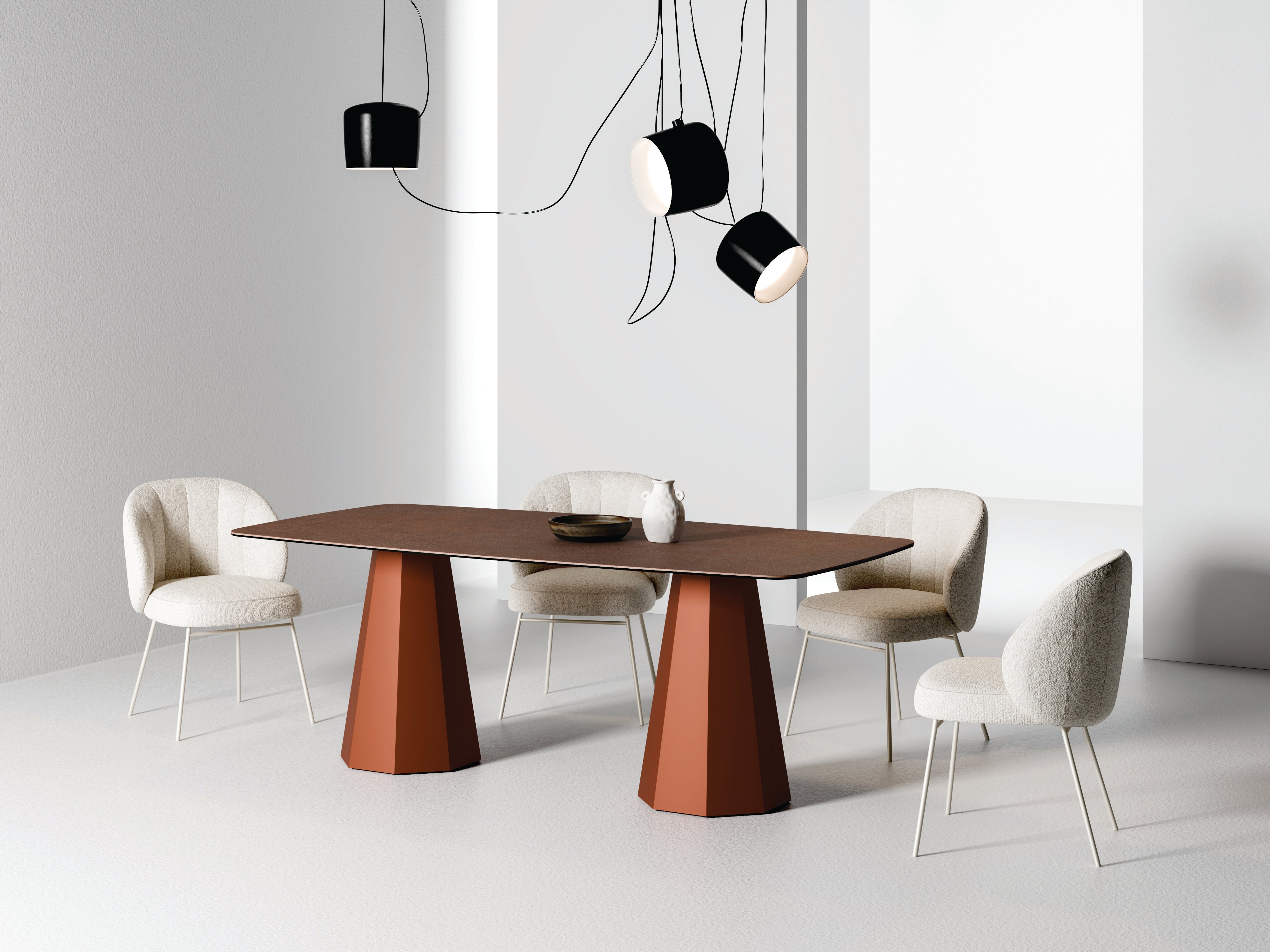 Tafel GEOMETRIC van kwartscomposiet