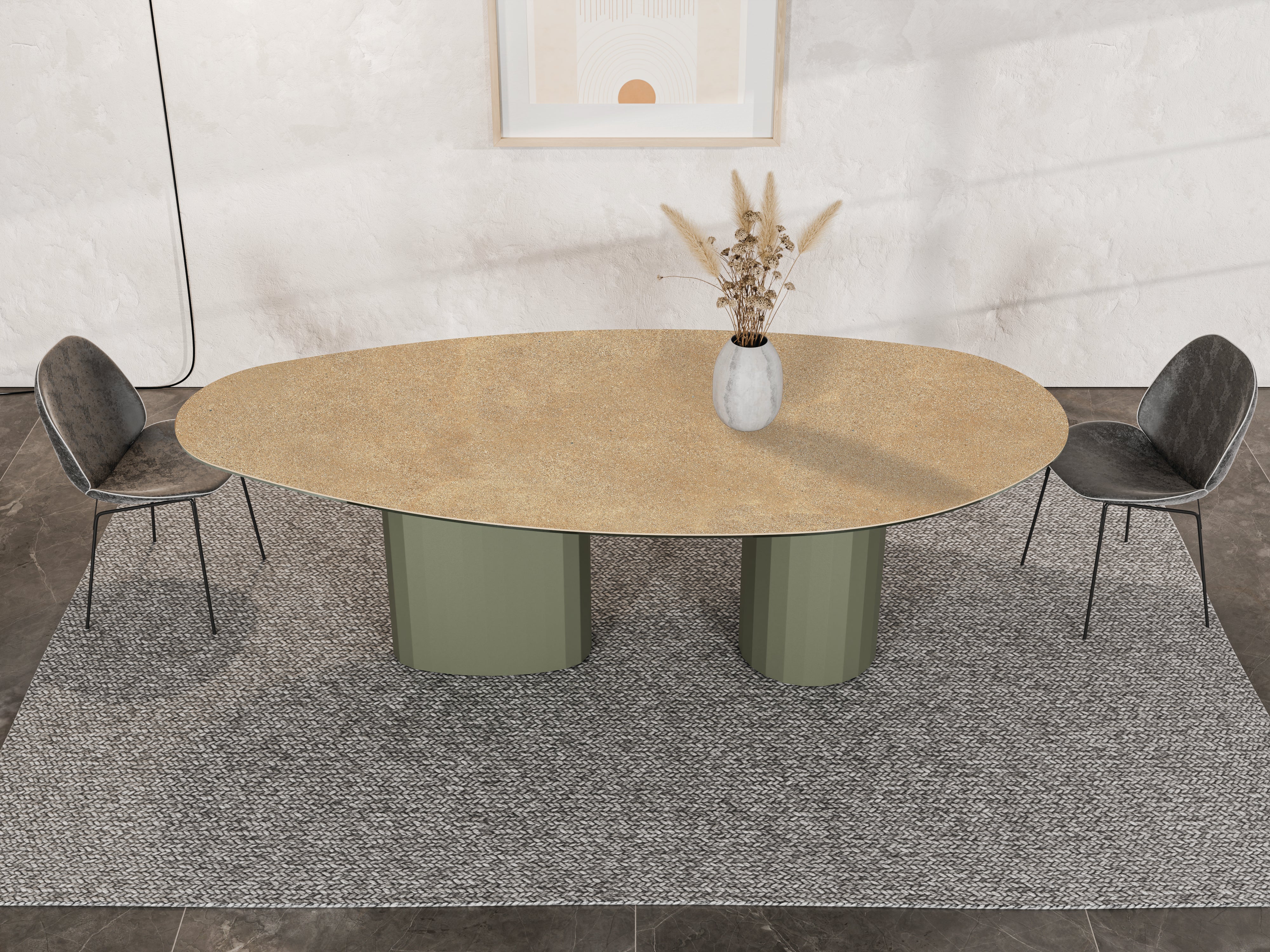 Tafel LUNARO van kwartscompost