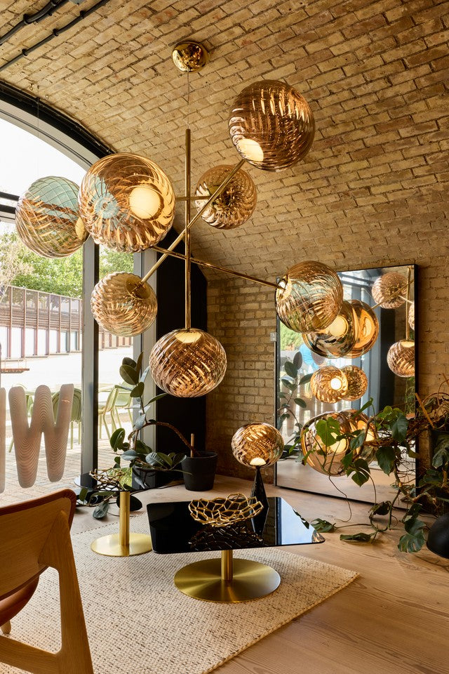 WHIRL LARGE pendant lamp gold