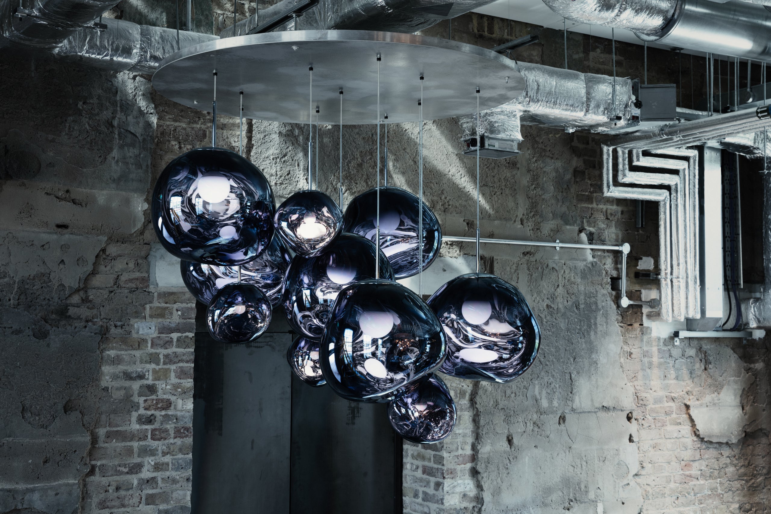 MELT MEGA rookglas plafondlamp