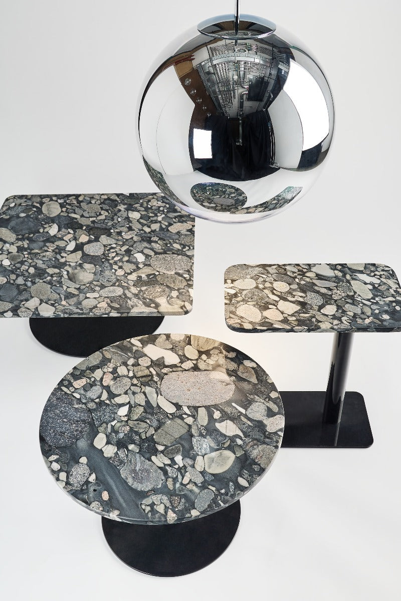 Stone stone marble coffee table