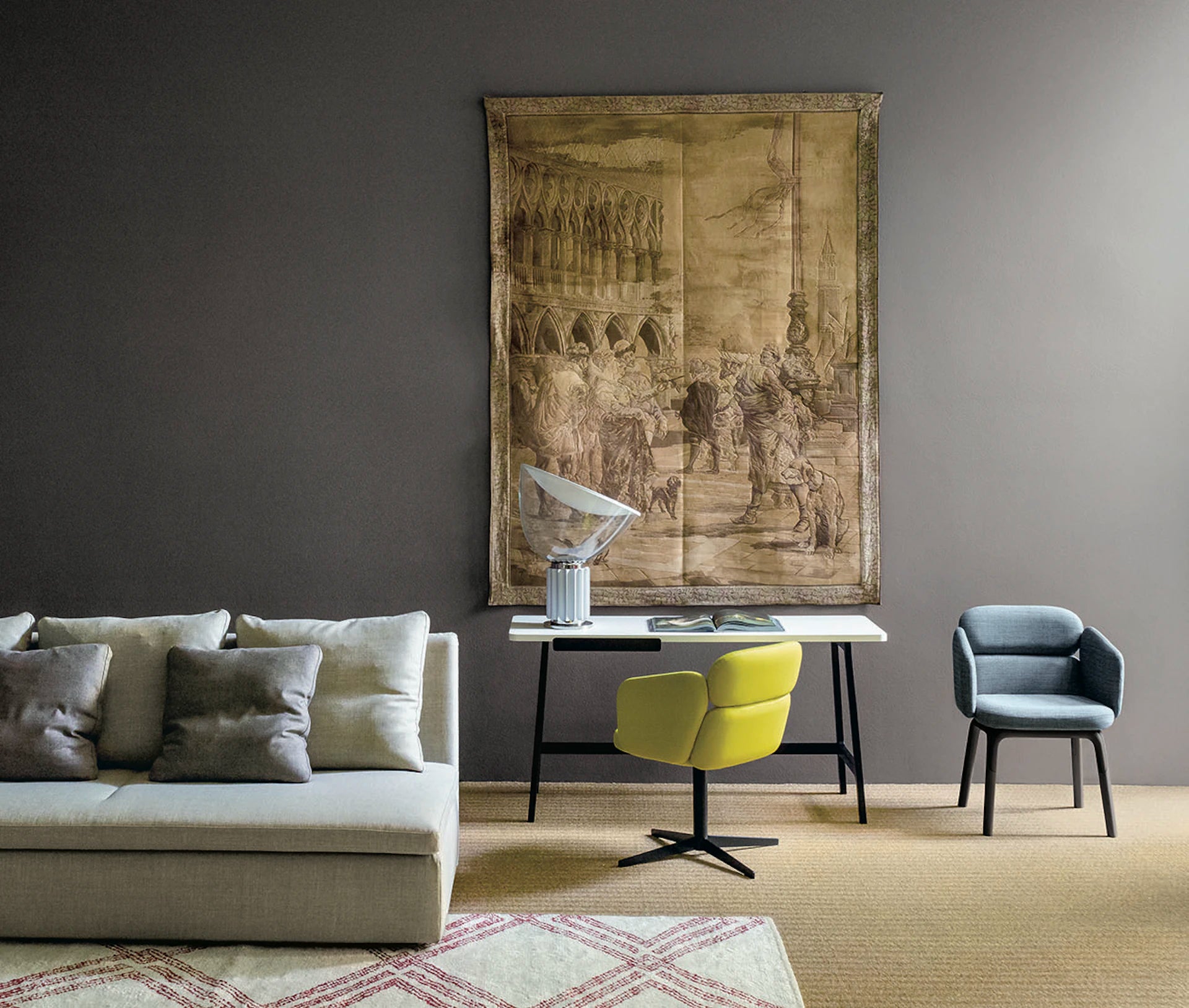 Tischlampe TACCIA braun