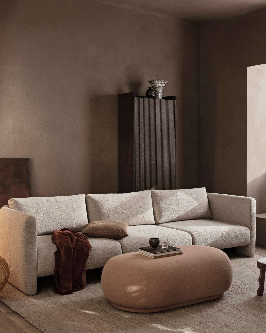 Kast met 2 deuren SILL KAST HOOG donkerbruin eikenfineer