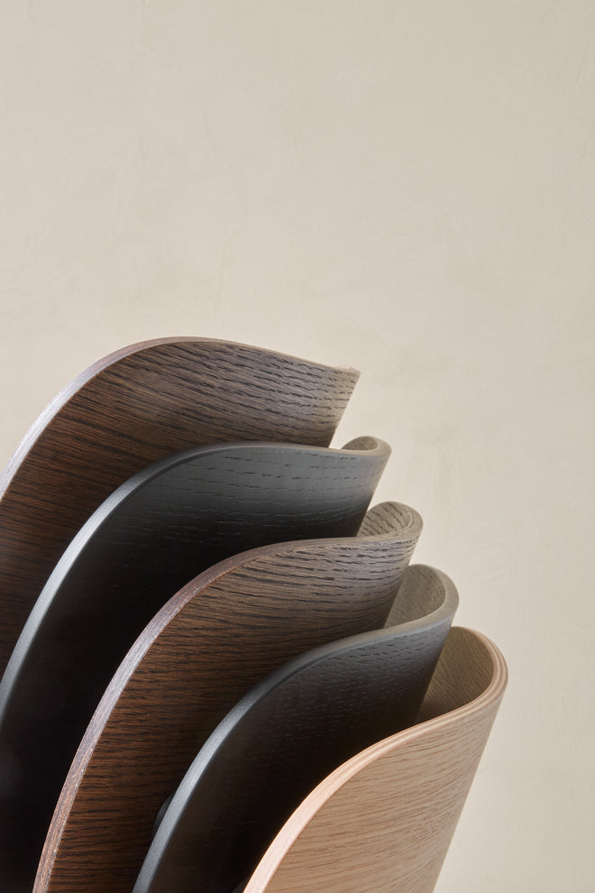 Eikenhouten CO-stoel met zwarte basis