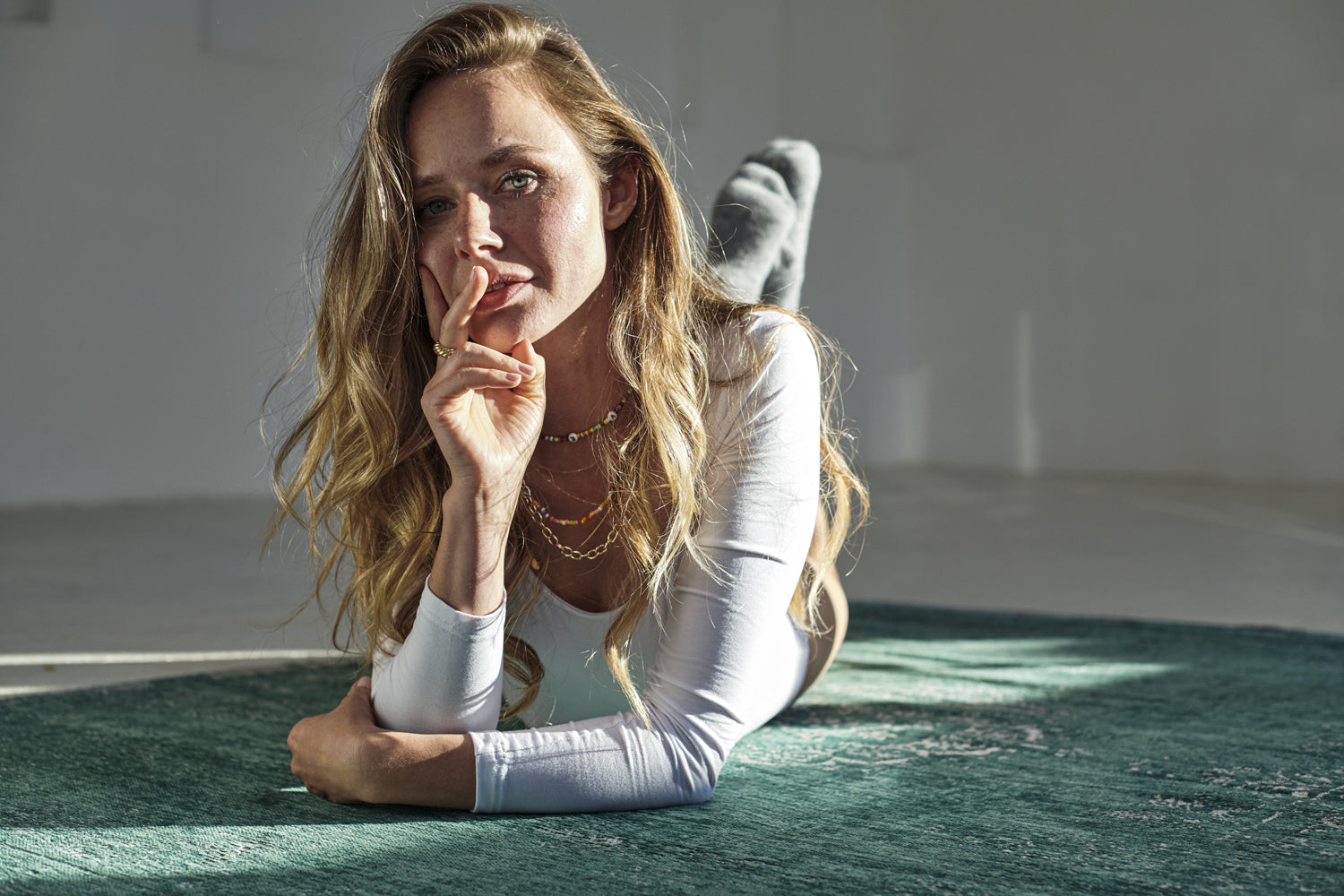 Vloerkleed MEDAILLON JADE groen