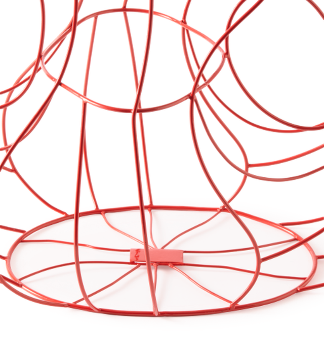 THREE EARS FRAME Vase, korallenrot