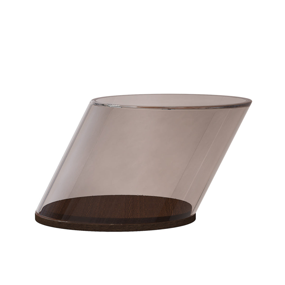 Kaffeetisch TILT mit rauchigem Glas