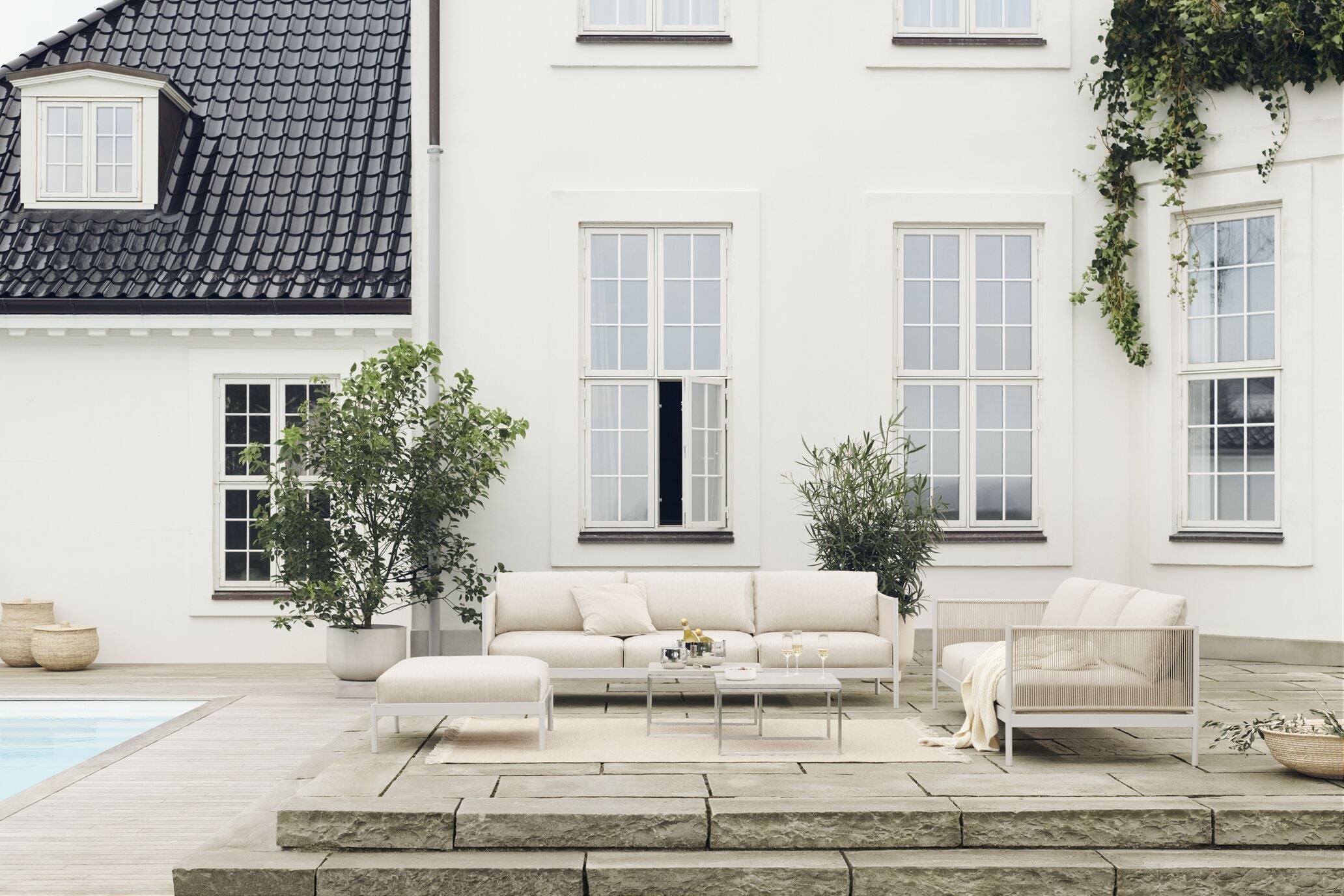 3-seater upholstered track