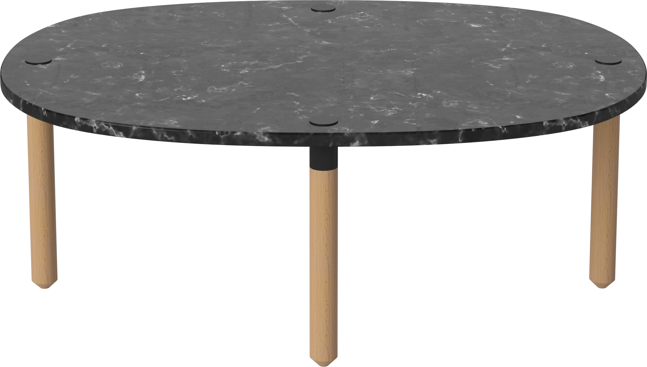 TUK marmeren salontafel met eikenhout