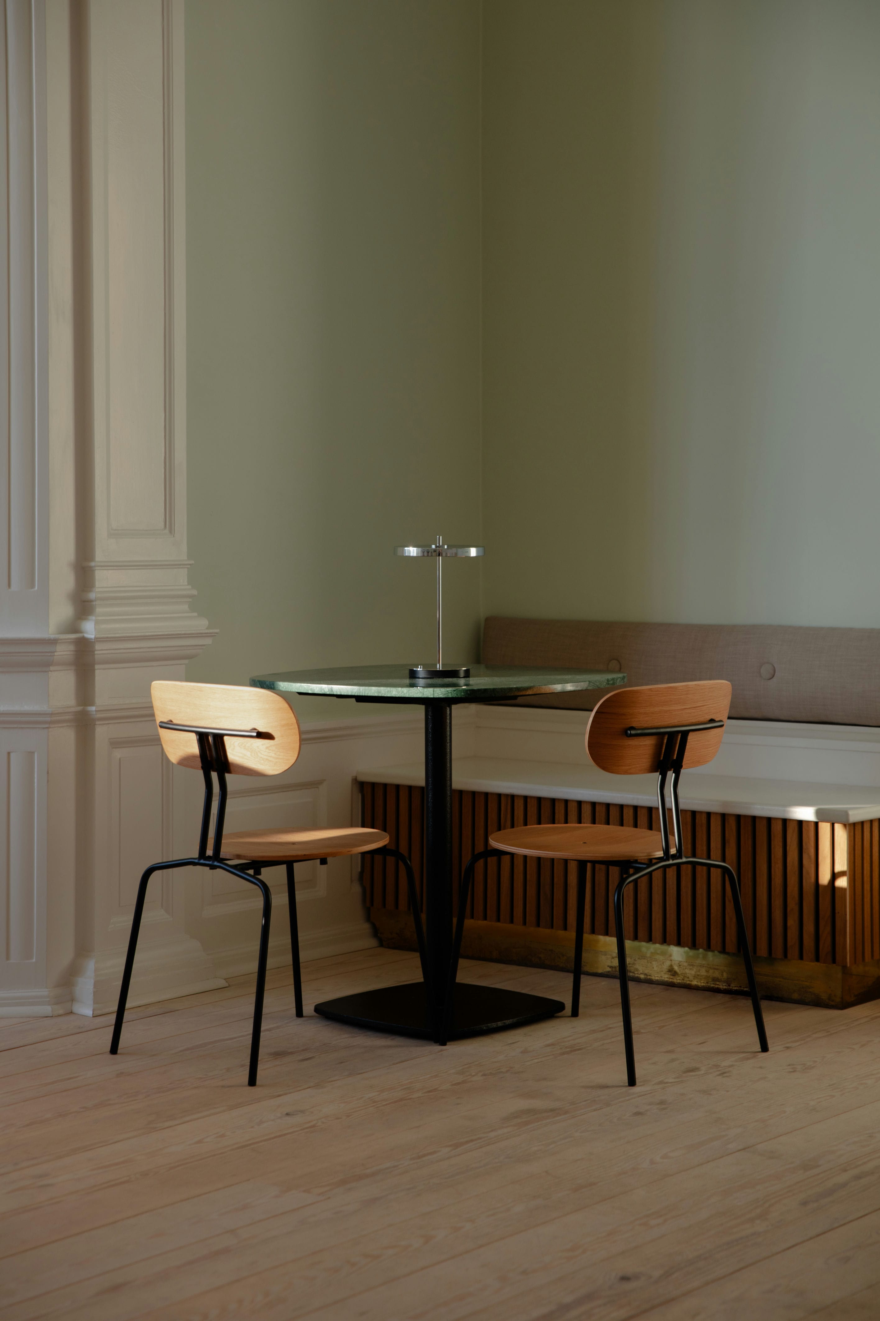 Draagbare lamp ASTERIA MOVE gepolijst staal